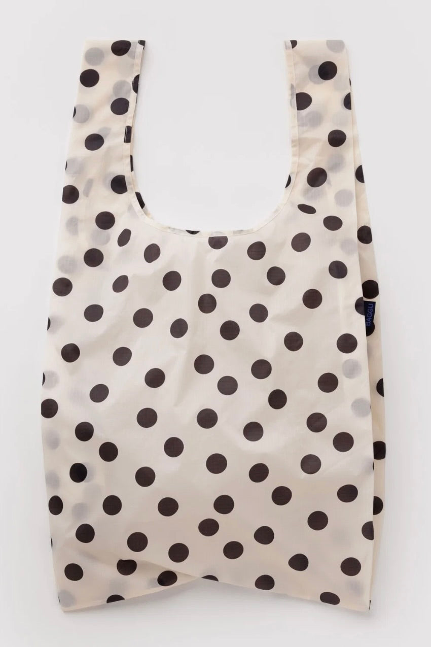 Baggu Big Baggu / Black + Cream Polka Dot