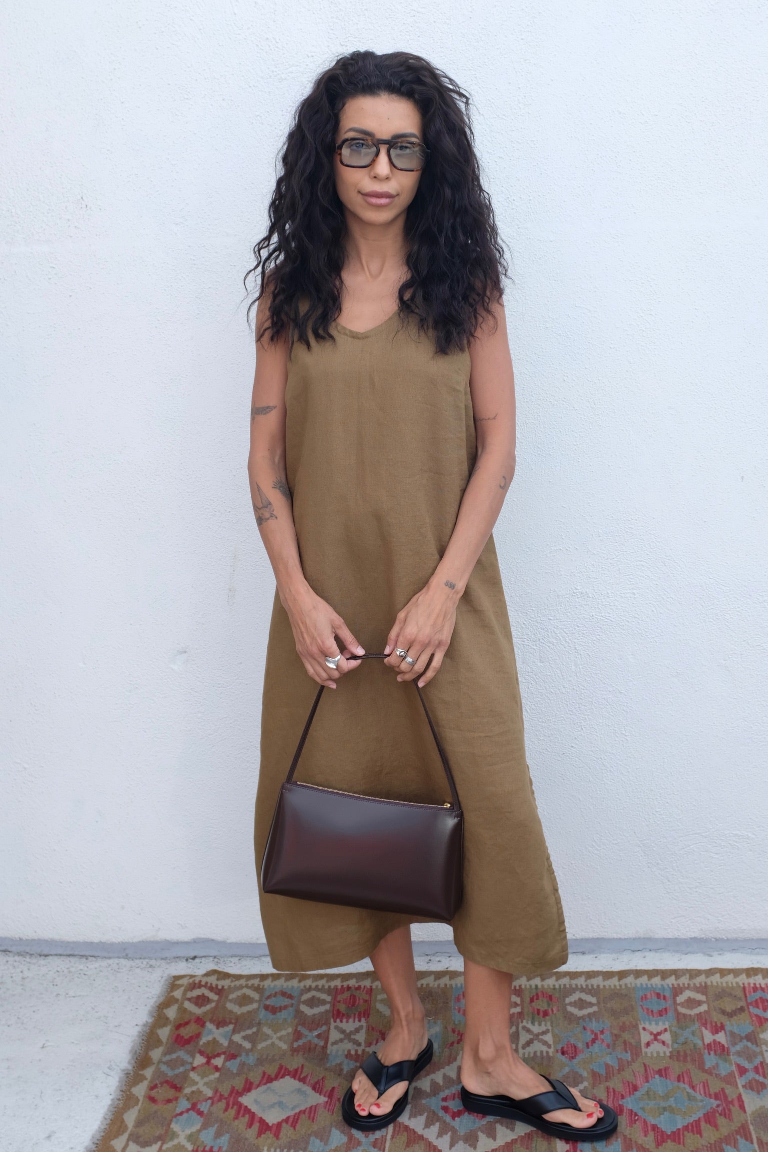 Moss Grey Vera Dress / Kalamata
