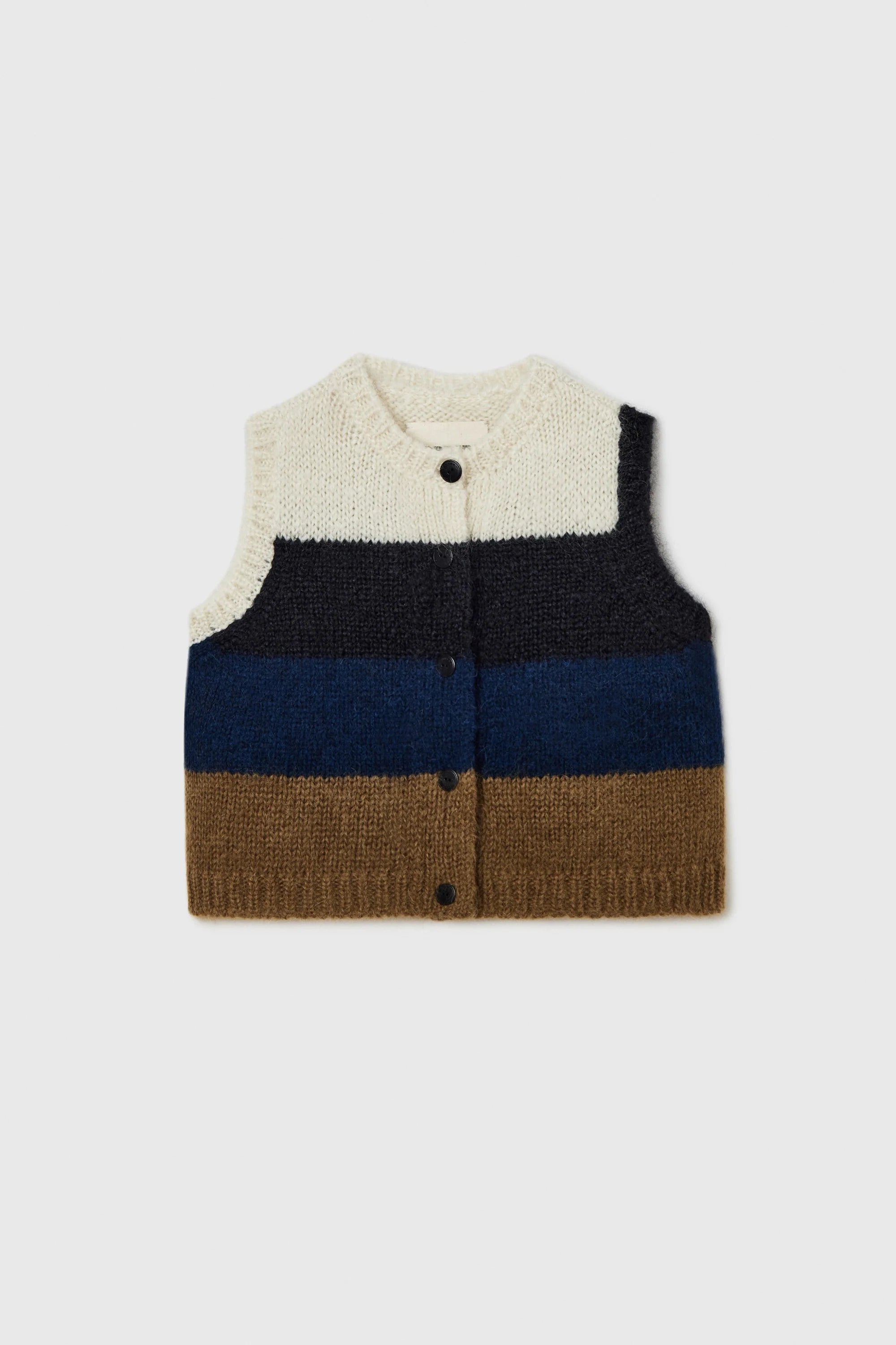 Cordera Alpaca + Mohair Striped Waistcoat