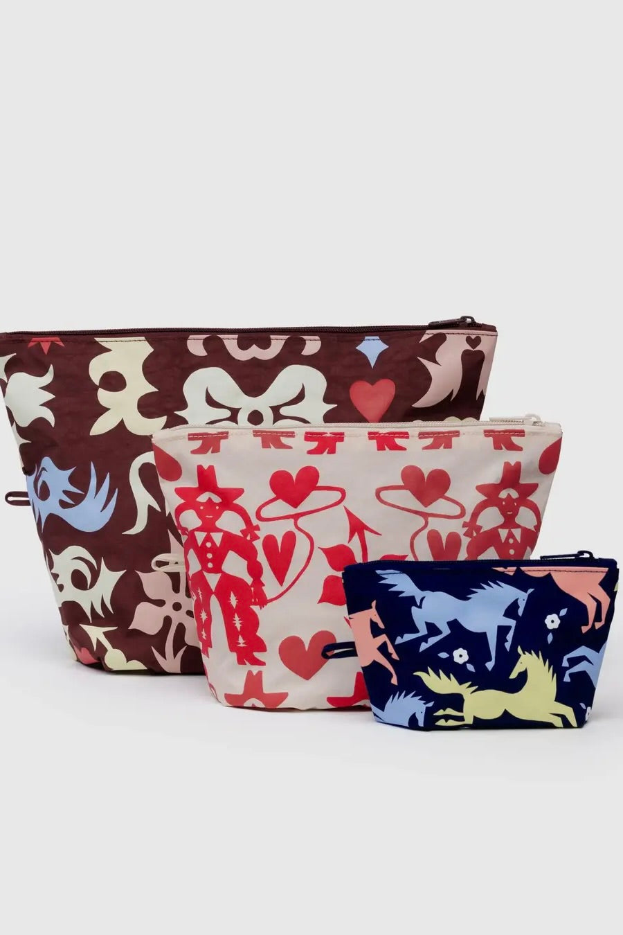 Baggu Go Pouch Set / Western Cut-Outs