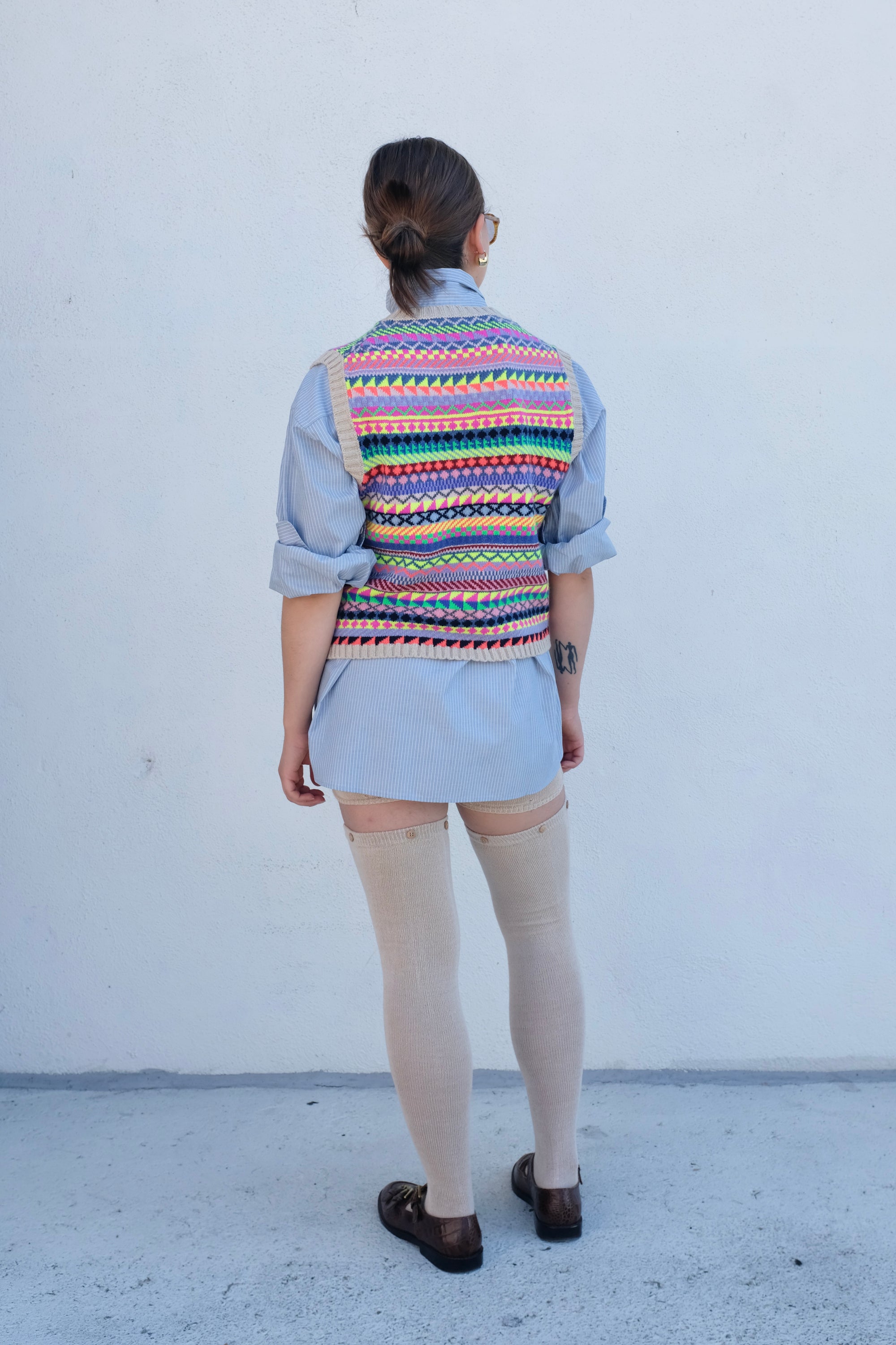 La Fetiche Sarah Sweater Vest / Fairisle Multi