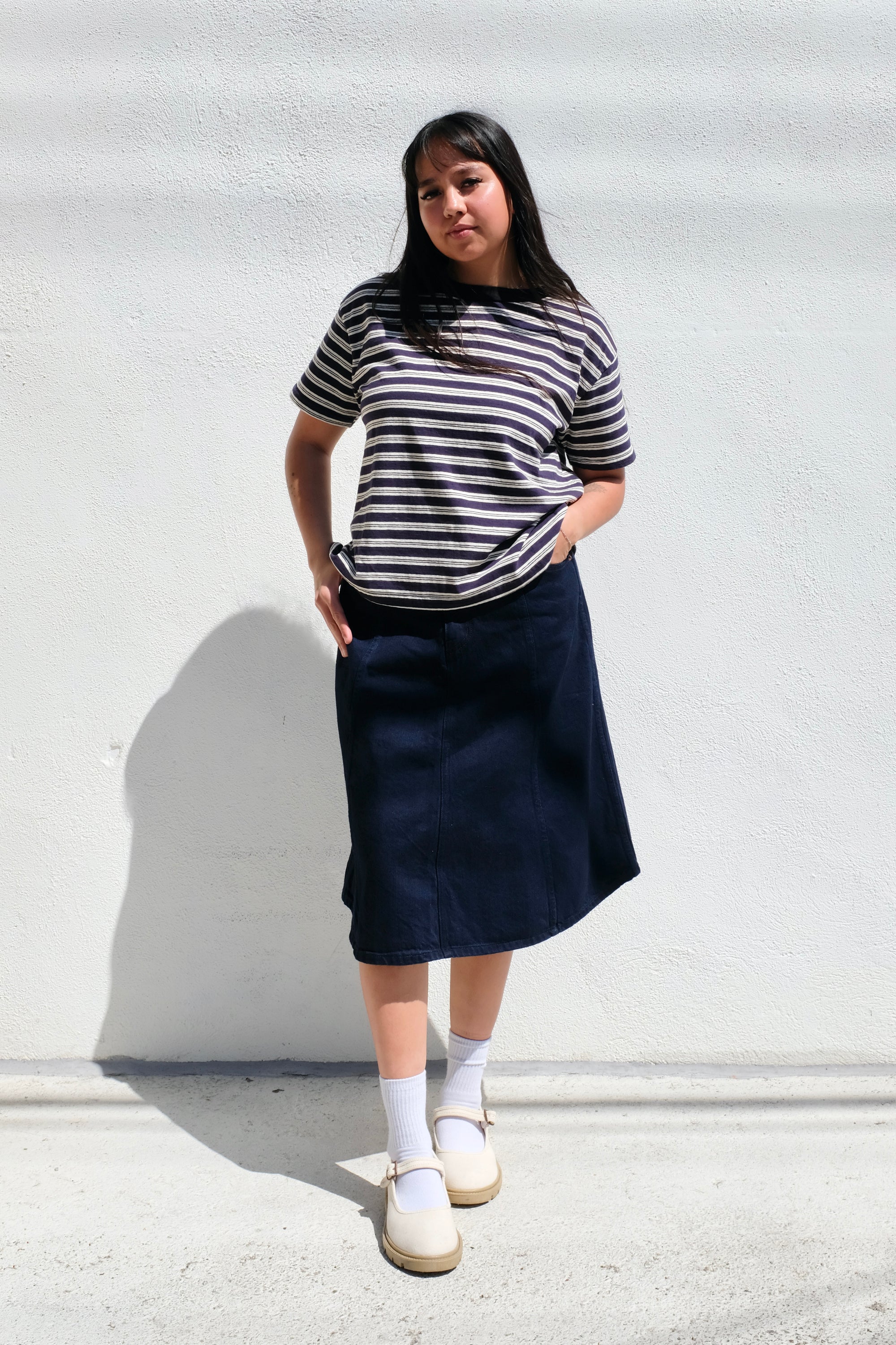 B Sides Atlas Tee / Day Stripe