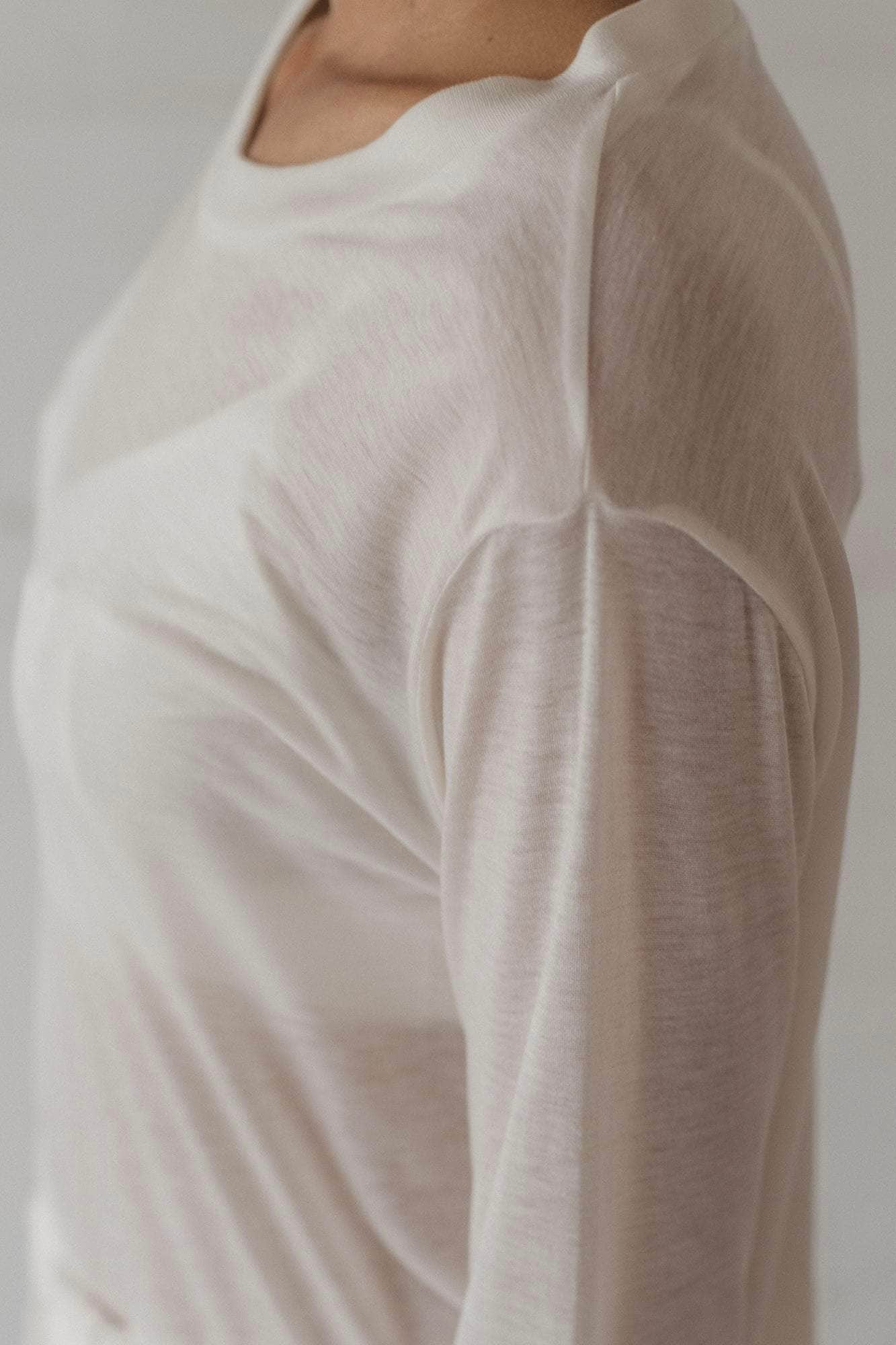 Baserange Long Sleeve Tee - Bamboo Jersey / Undyed