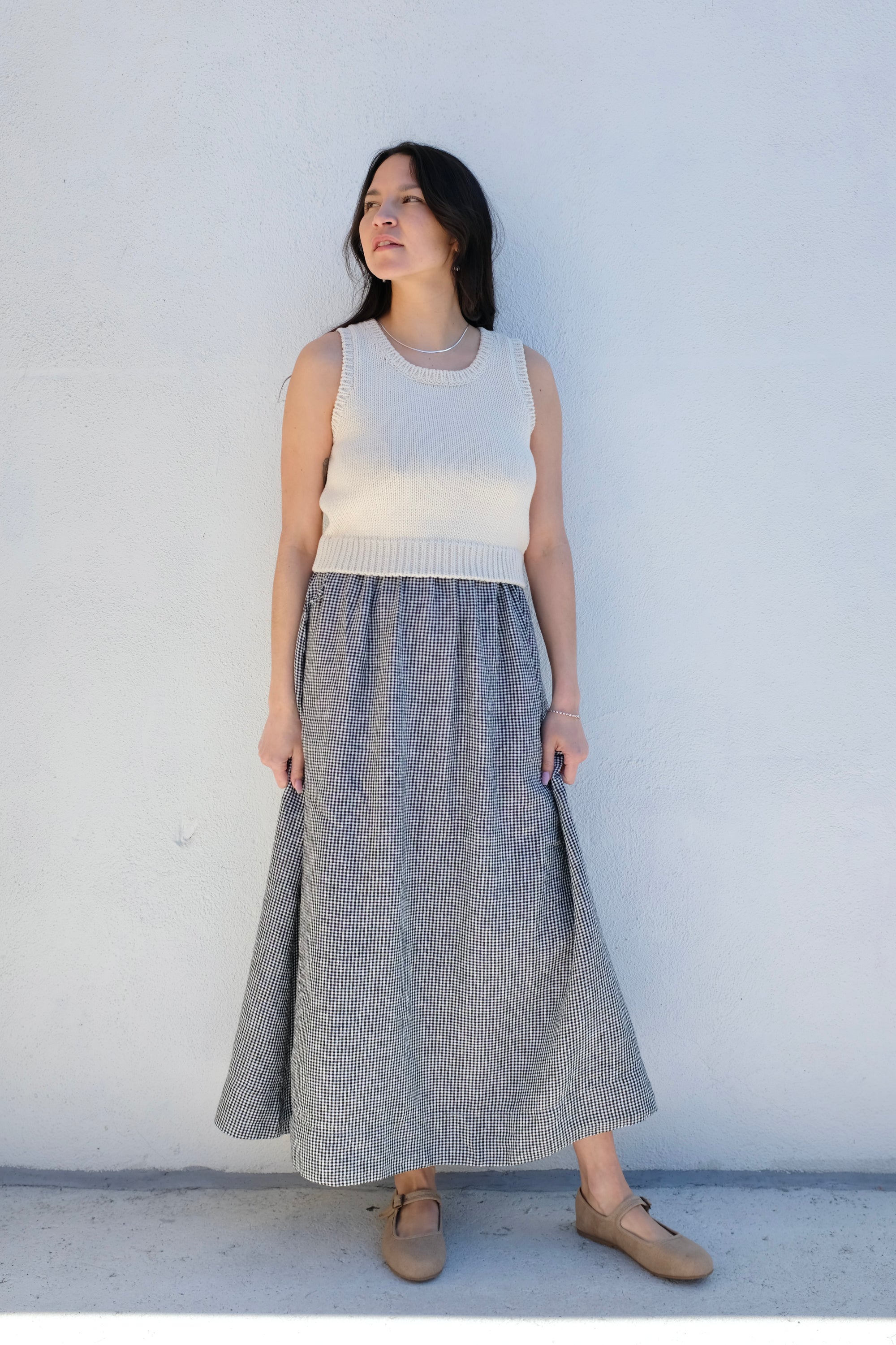 Gillian Stevens Persephone Knit Top / Ivory