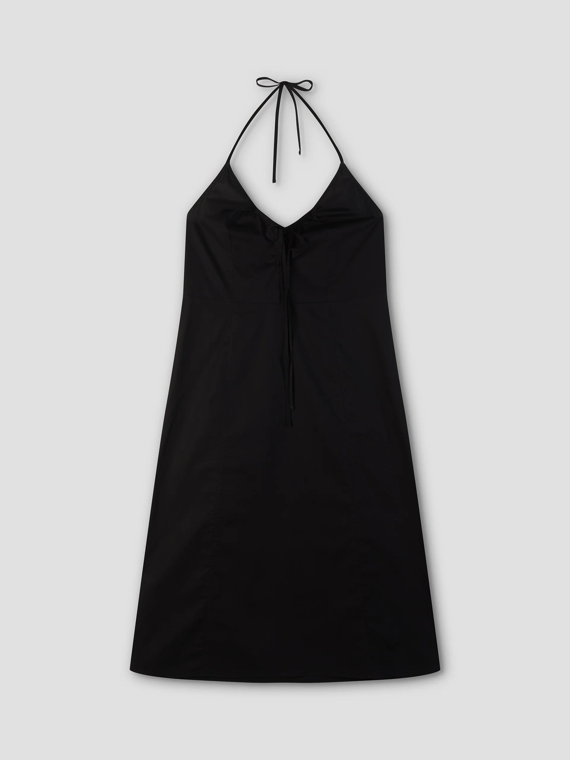 Deiji Seamed Halter Dress / Black