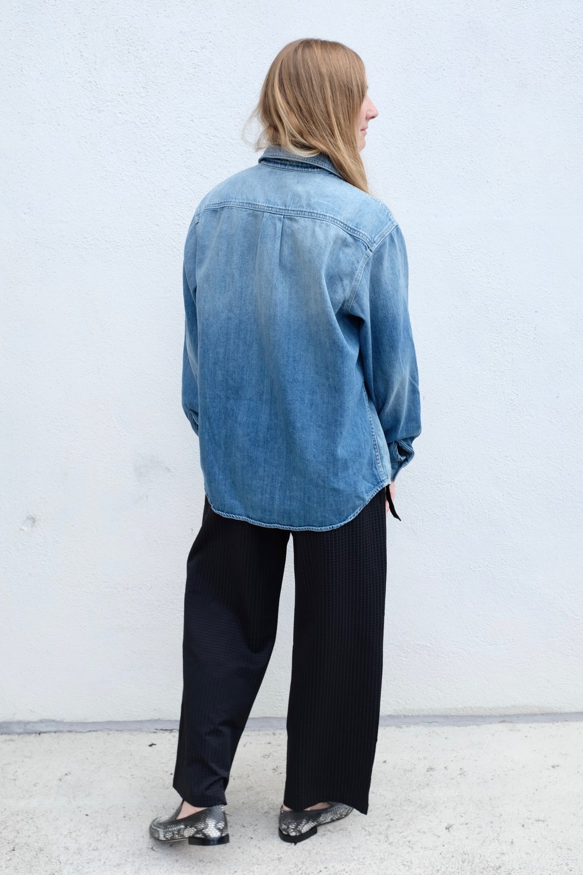 Shaina Mote Essential Denim Button Down / Vintage Indigo