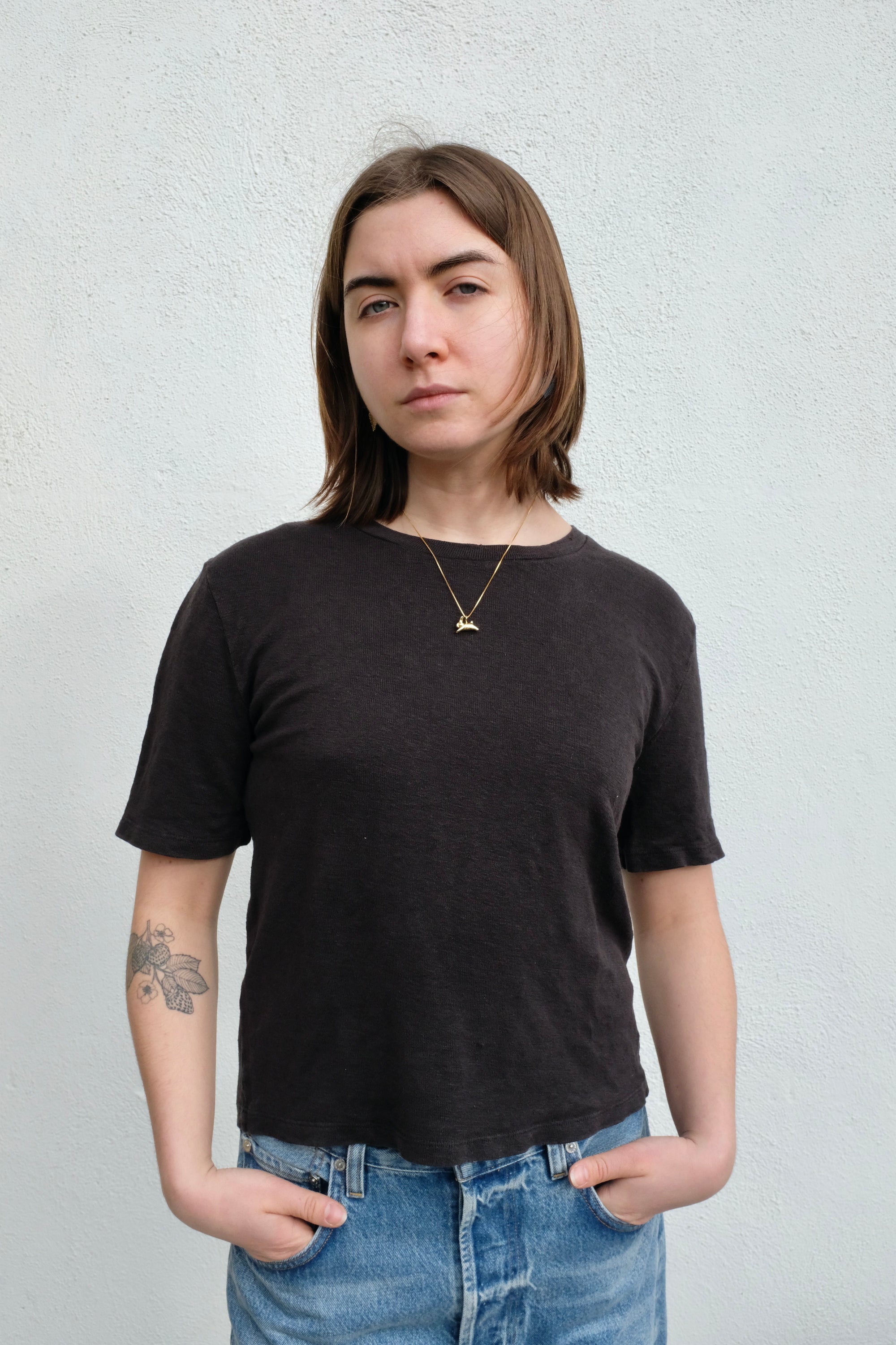 Jungmaven Dakota 100% Hemp Cropped Tee / Black