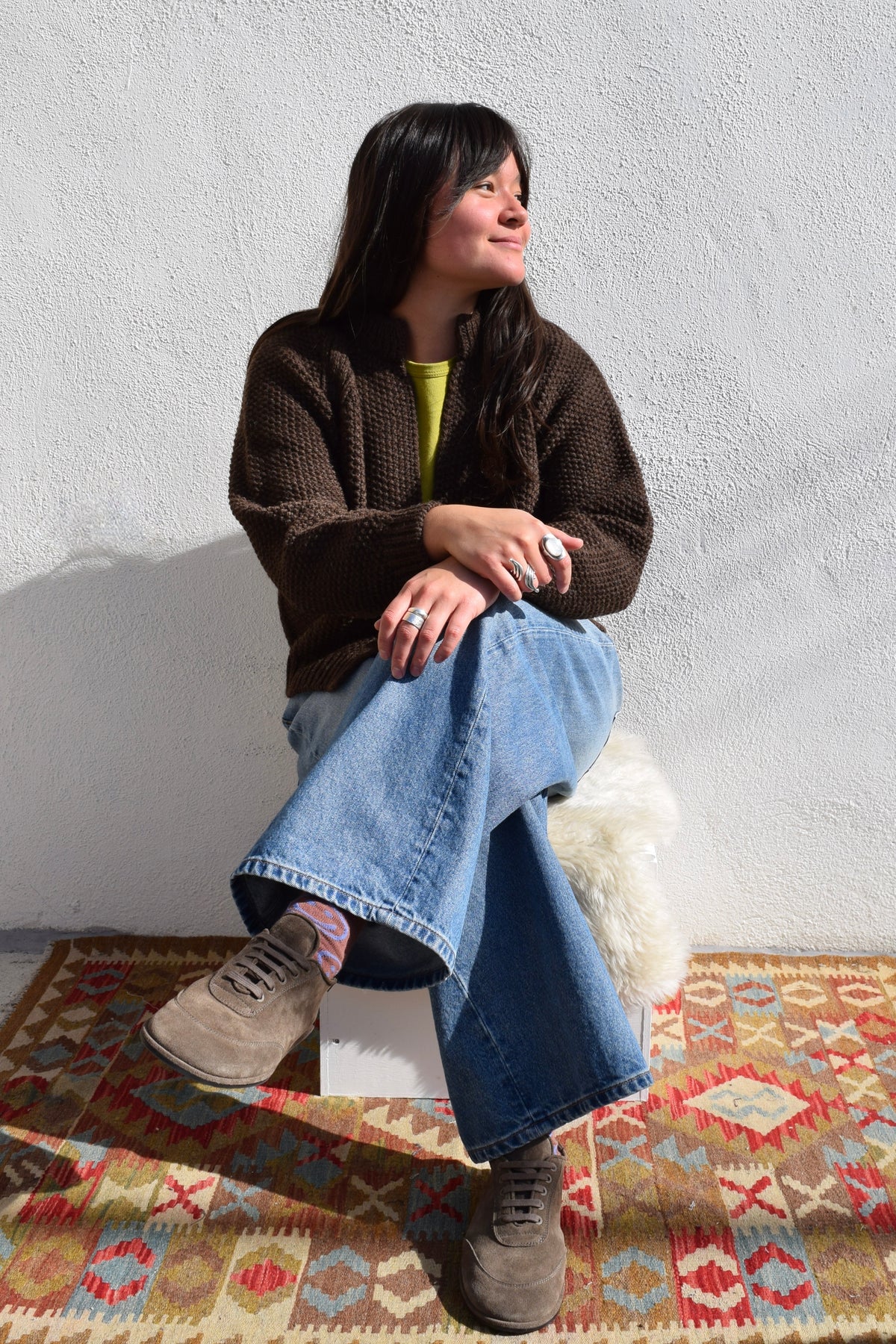 Dear Frances Balla Trainer / Bark Suede