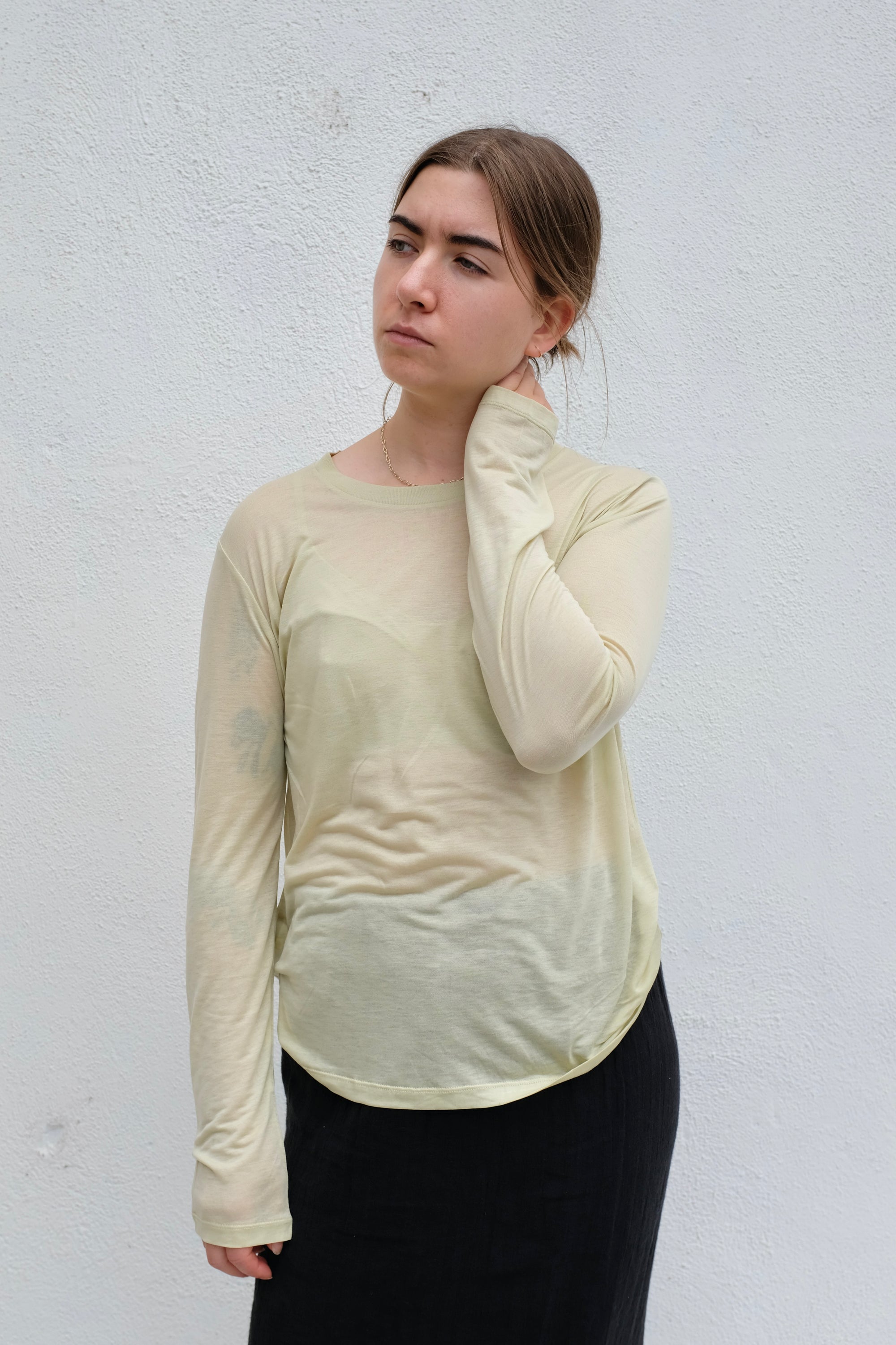 Baserange Long Sleeve Tee / Pier Green
