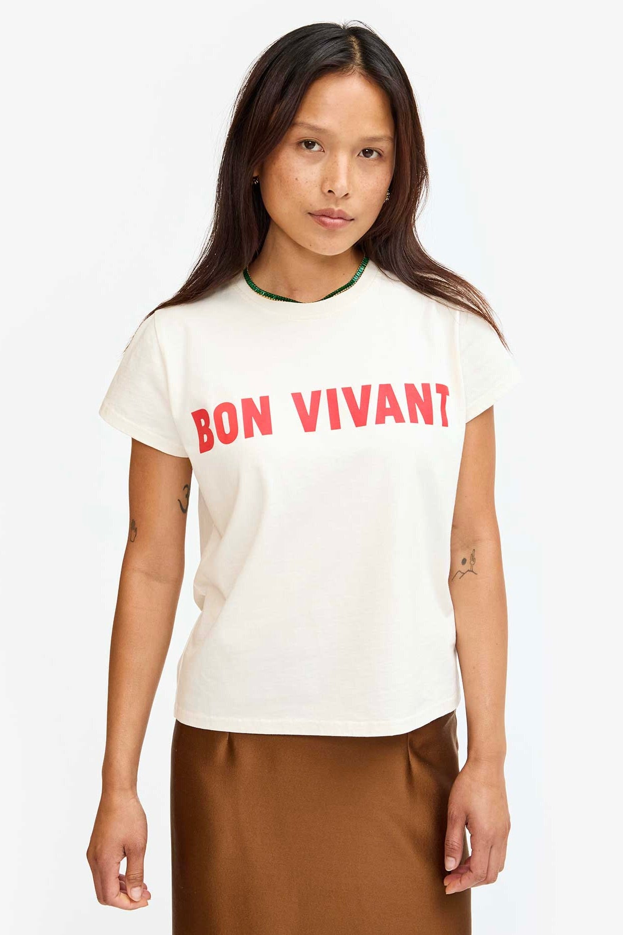 Classic Tee / BON VIVANT Cream + Poppy