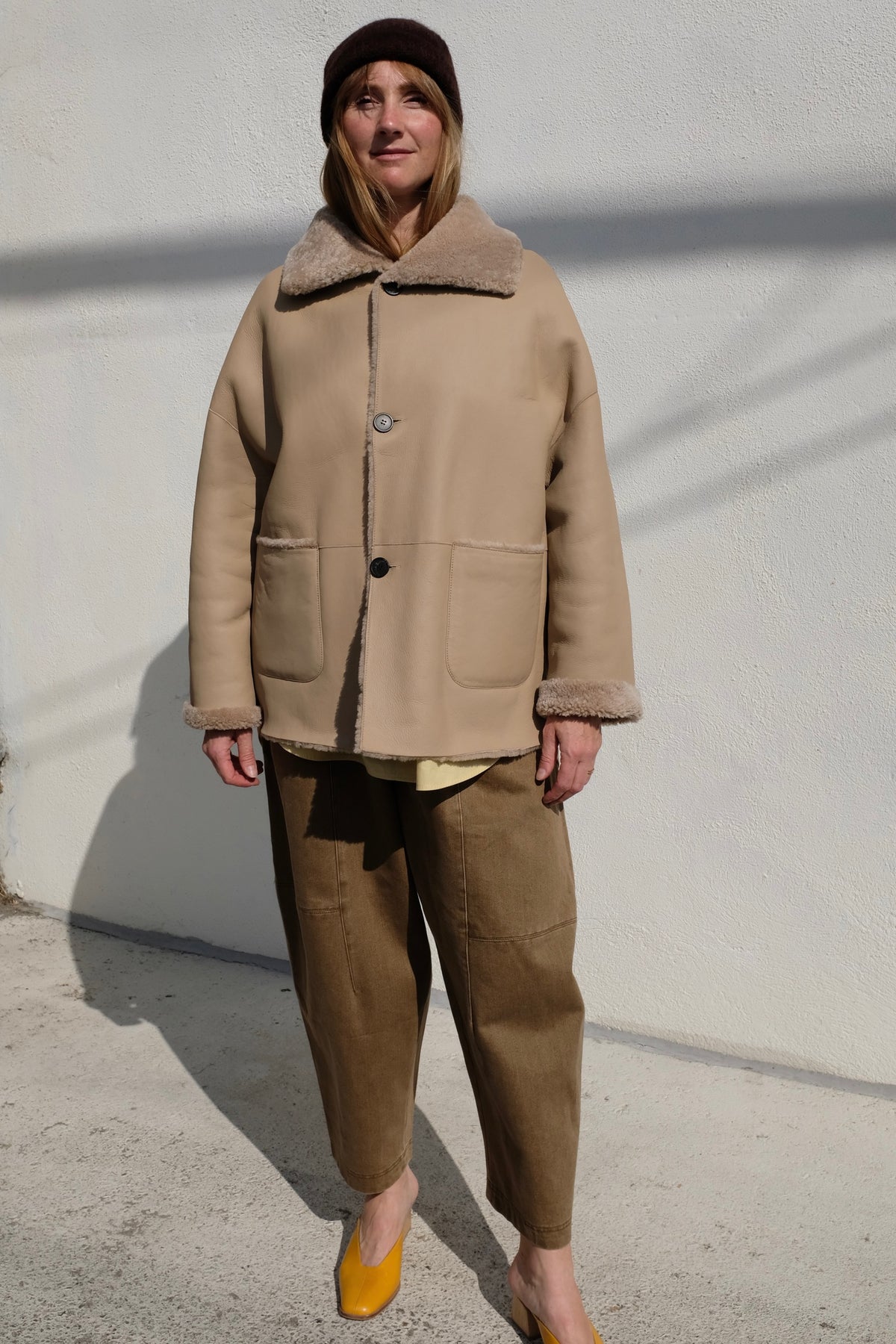 Isabella Merinillo Shearling Jacket / Sand