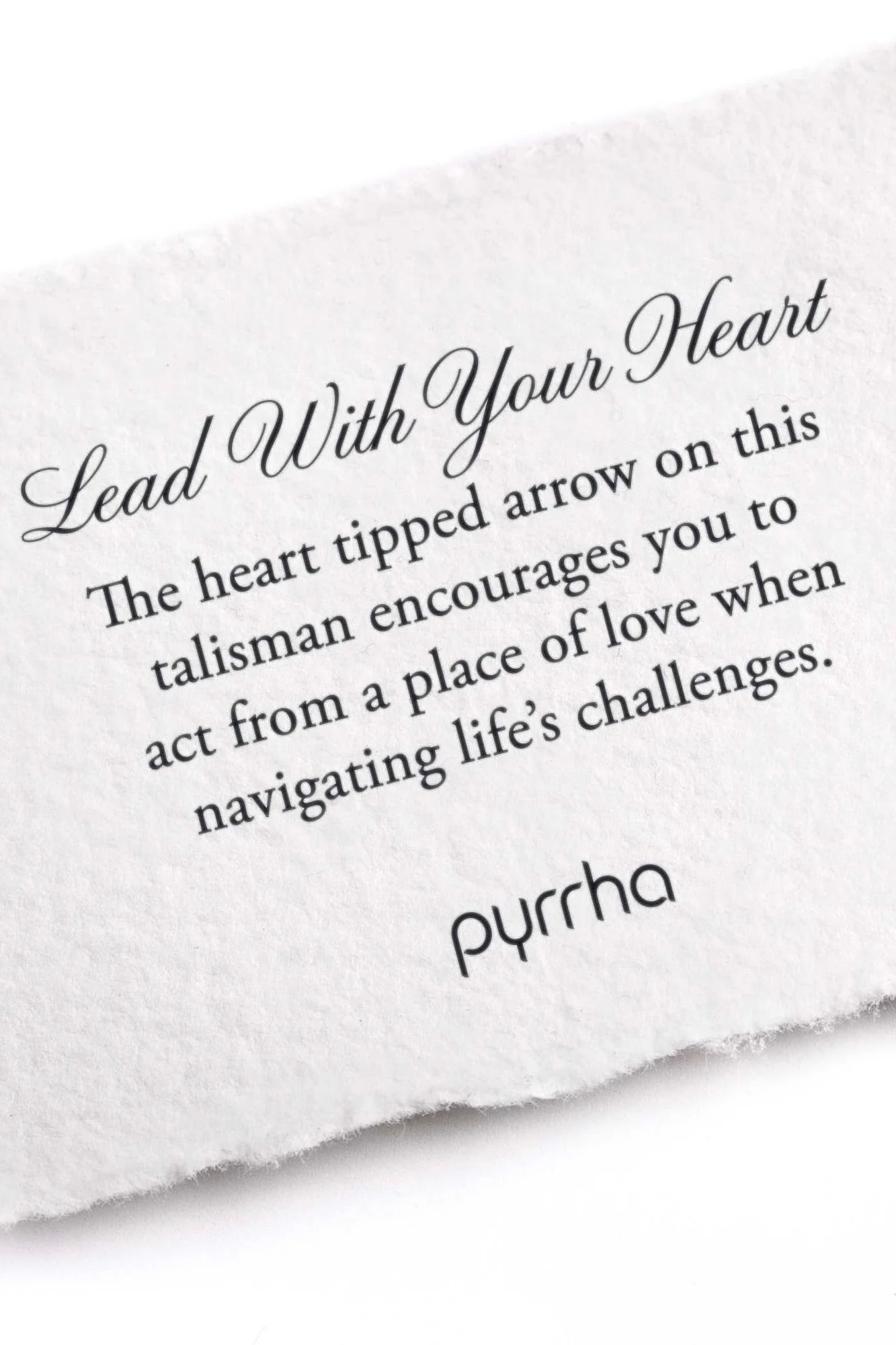 Pyrrha Lead with Your Heart Talisman / Silver
