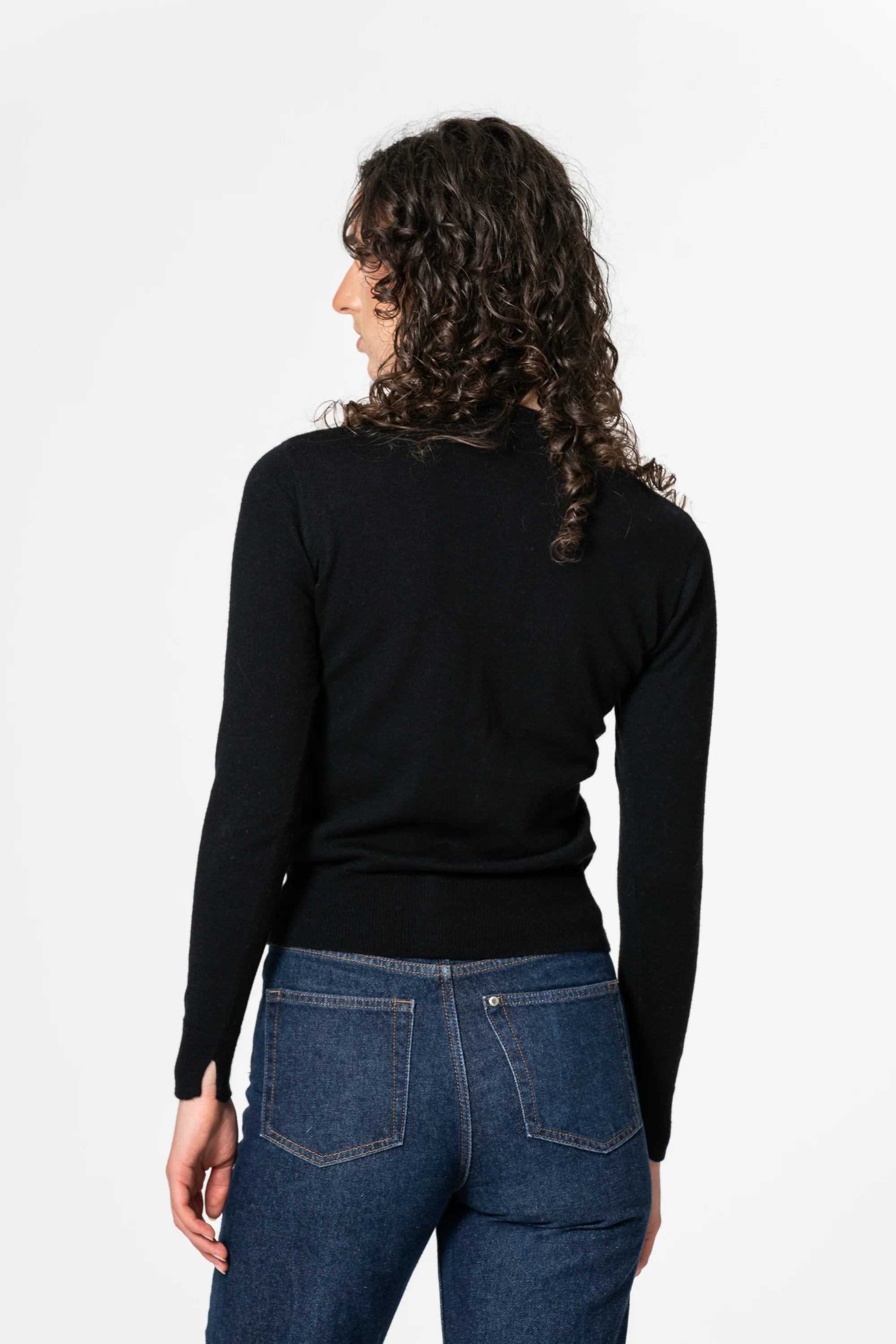 Dinadi Merino Cardigan / Black
