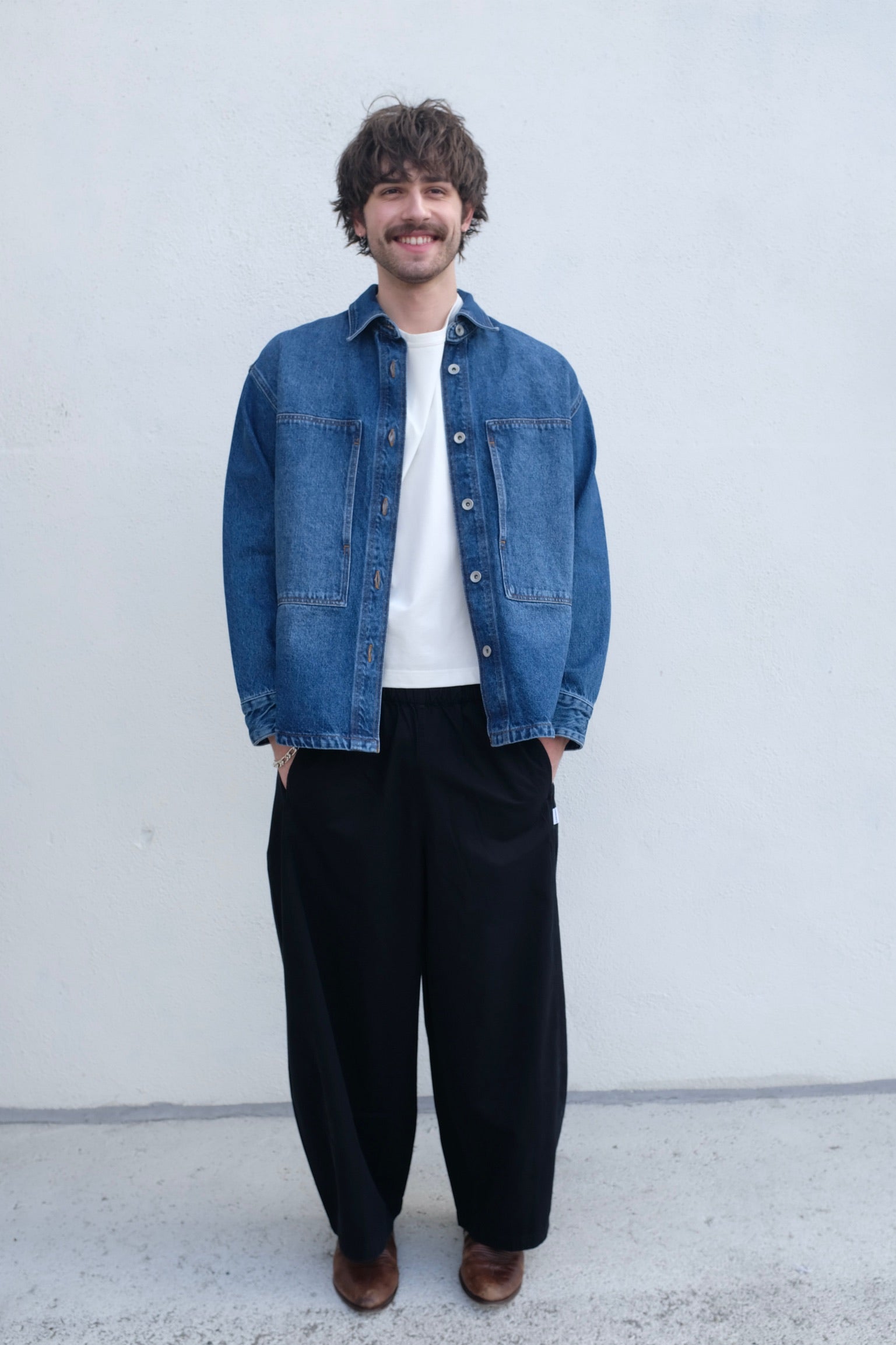 Studion Nicholson Paso Denim Shirt / Worn Wash Indigo