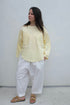 Modern Weaving Pocket Popover Top / Butter