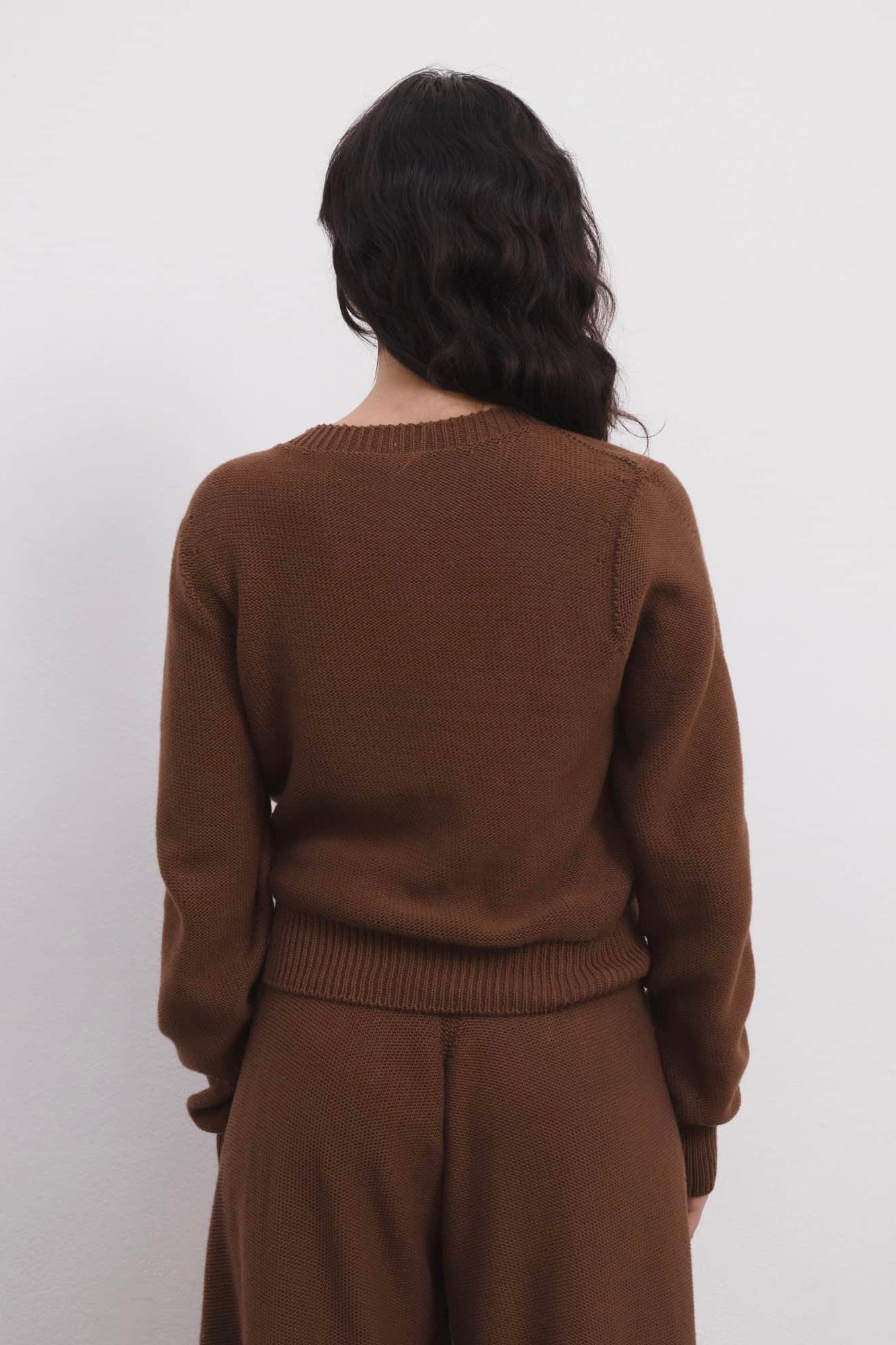 Baserange Tier Cardigan / Nocciola Brown