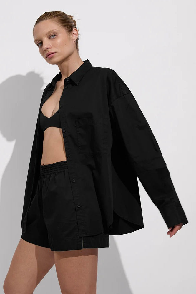 Port Button Down / Jet