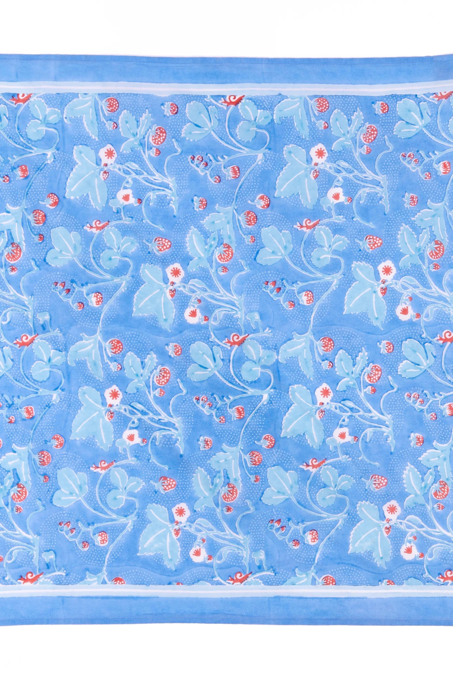Wild Strawberries Bandana / Cornflower