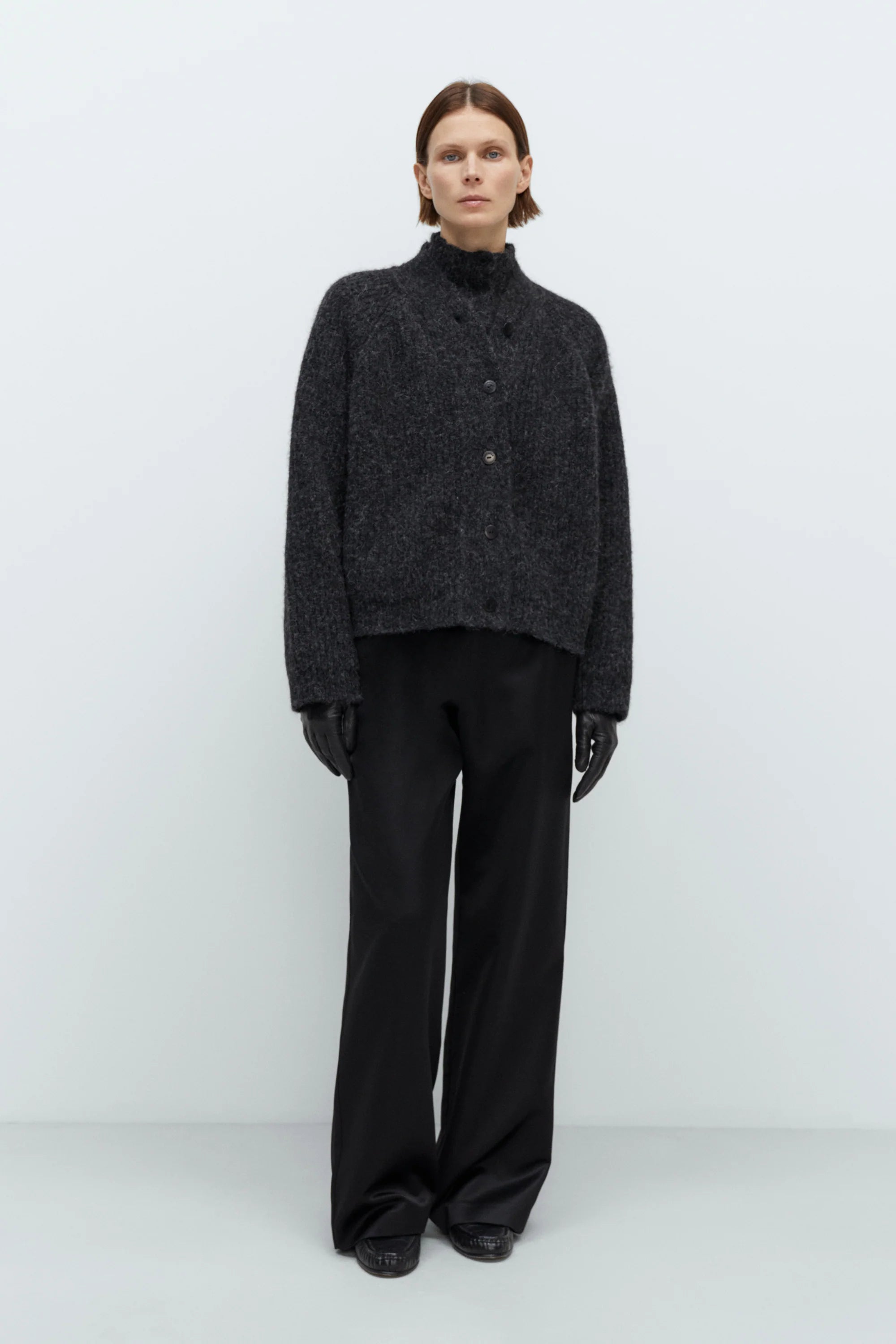 Cordera Baby Alpaca Cardigan / Anthracite