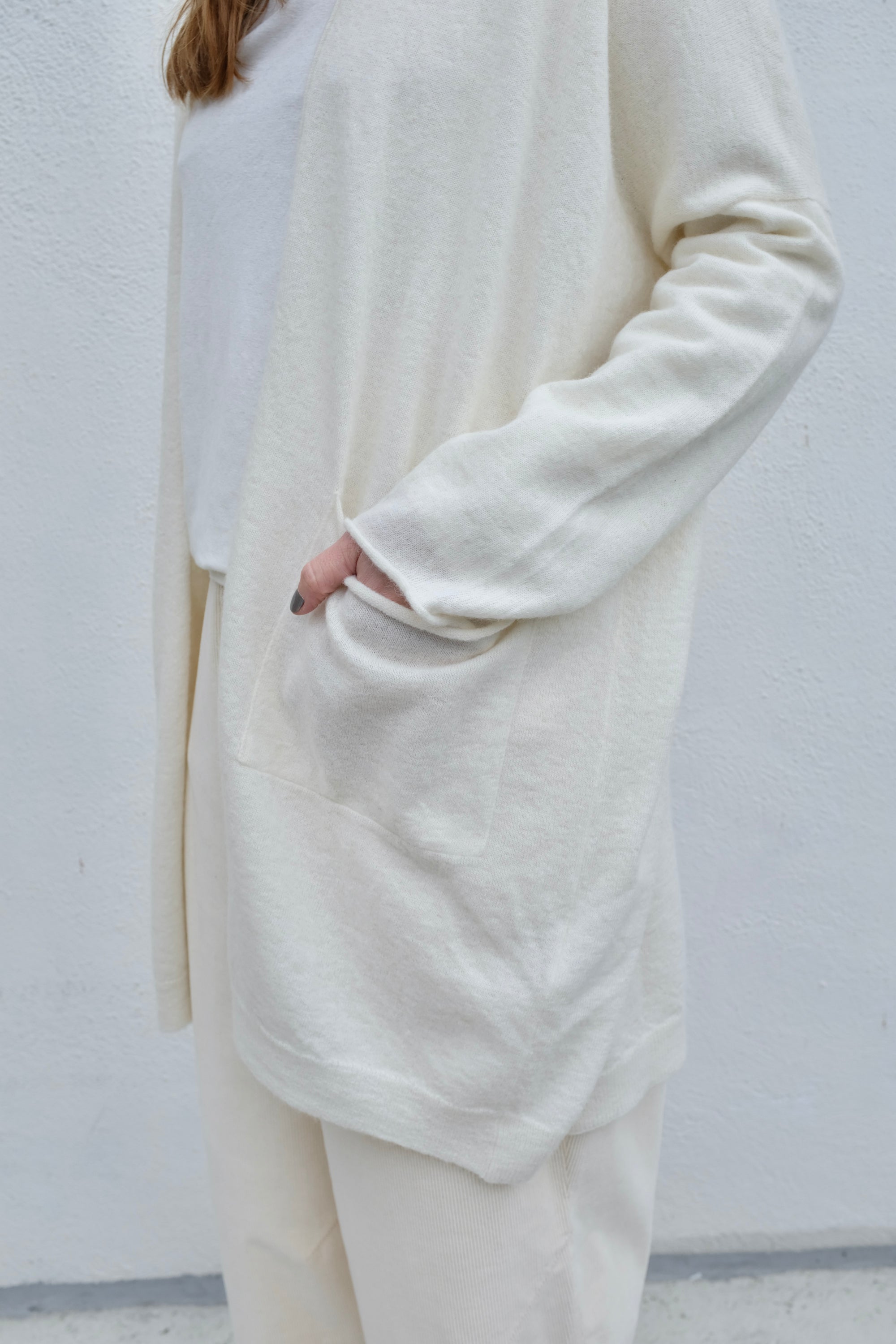 Lauren Manoogian Wide Cardigan / Raw White