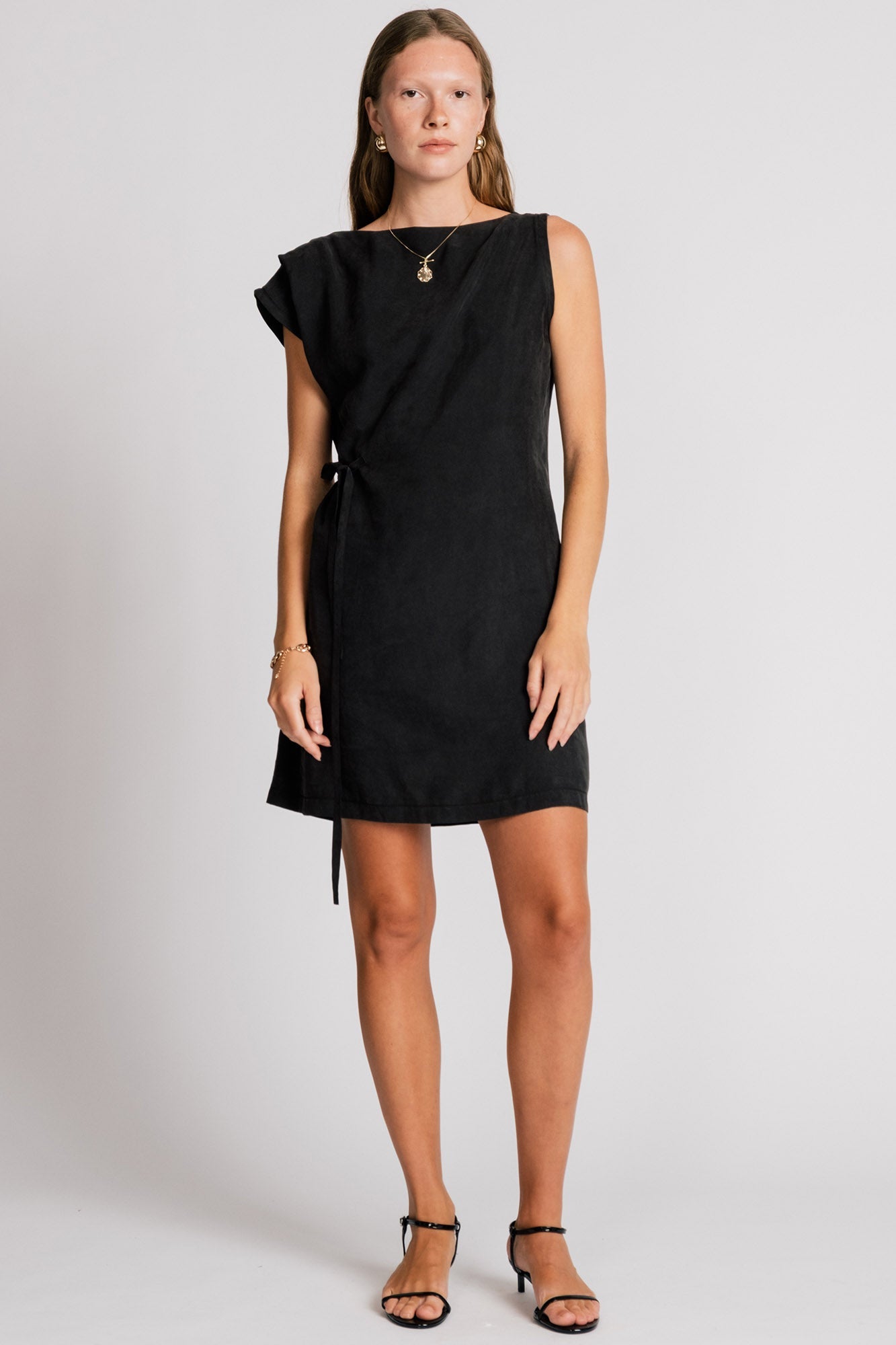 Allison Wonderland Heron Dress / Black