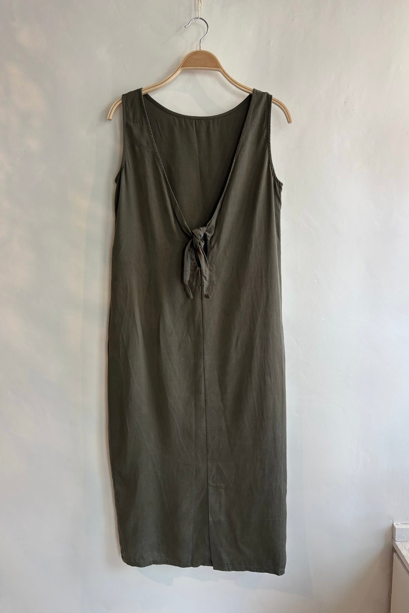 Pre-Loved Rita Row Green Tencel Dress / Size Small