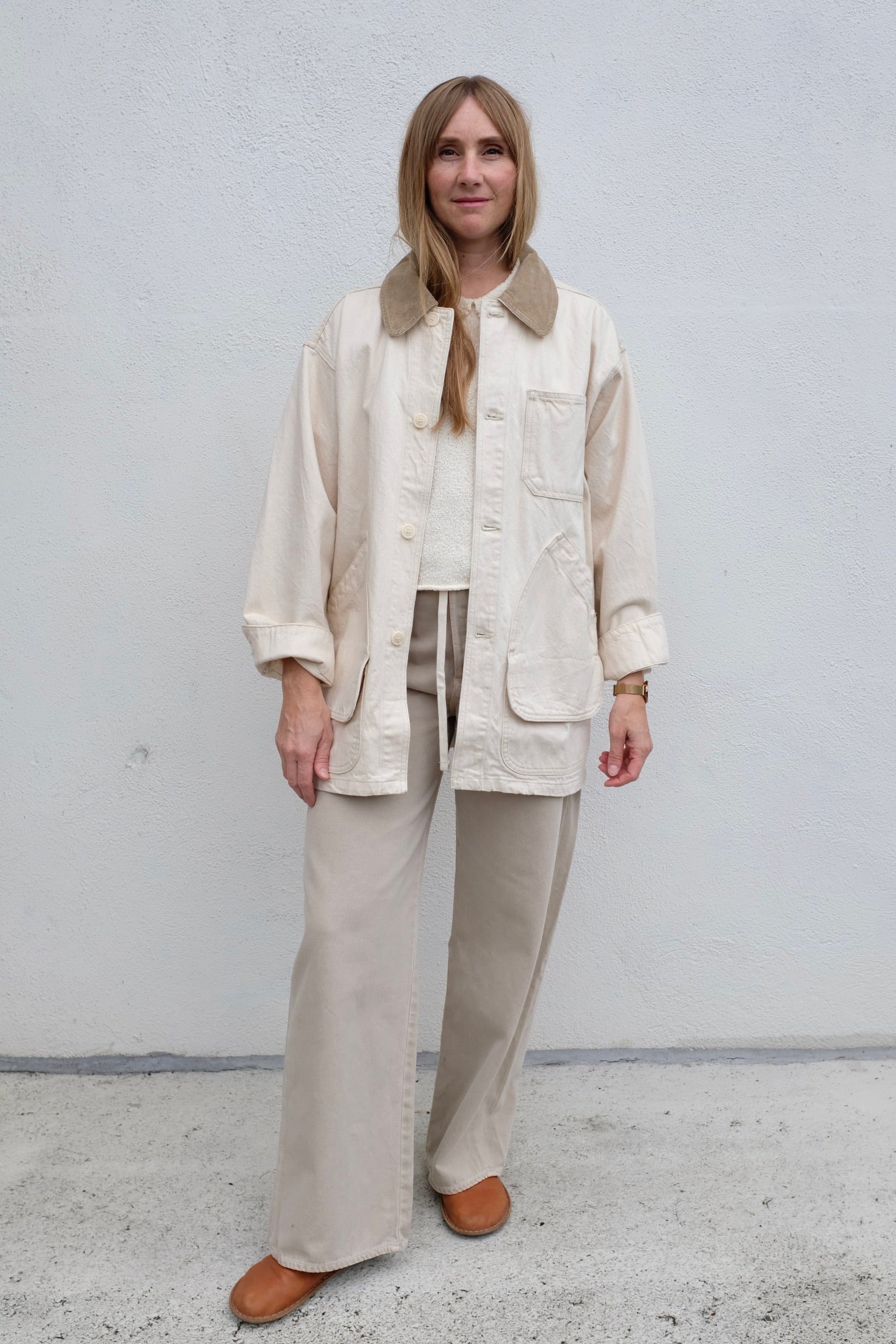 Shaina Mote Painter Coat / Natural + Camel