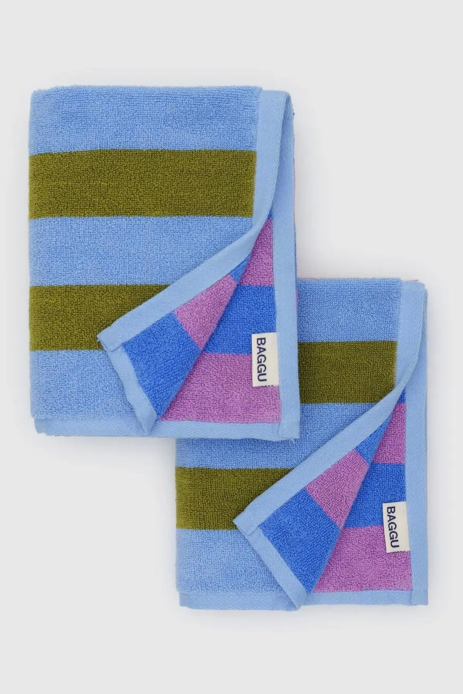 Baggu Hand Towel Set of 2 / Cabana Stripe Mix