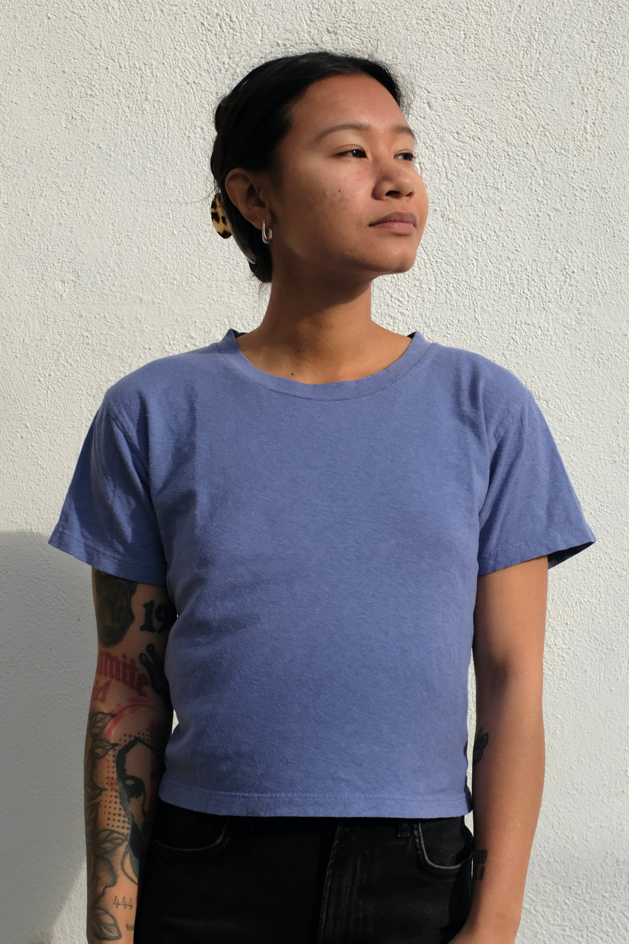 Cropped Lorel Tee / Wisteria