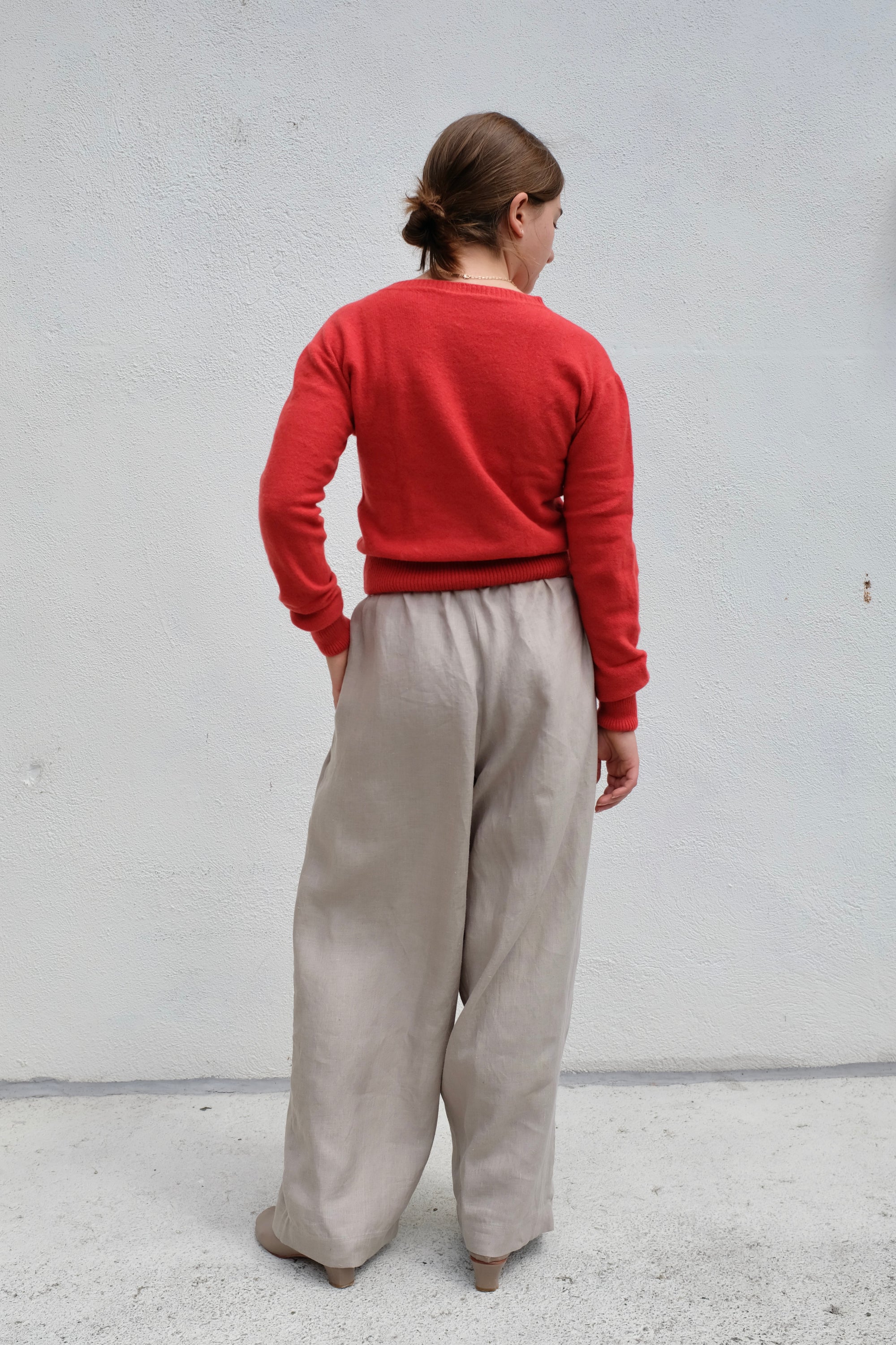 Baserange Tier Cardigan / Melograno Red