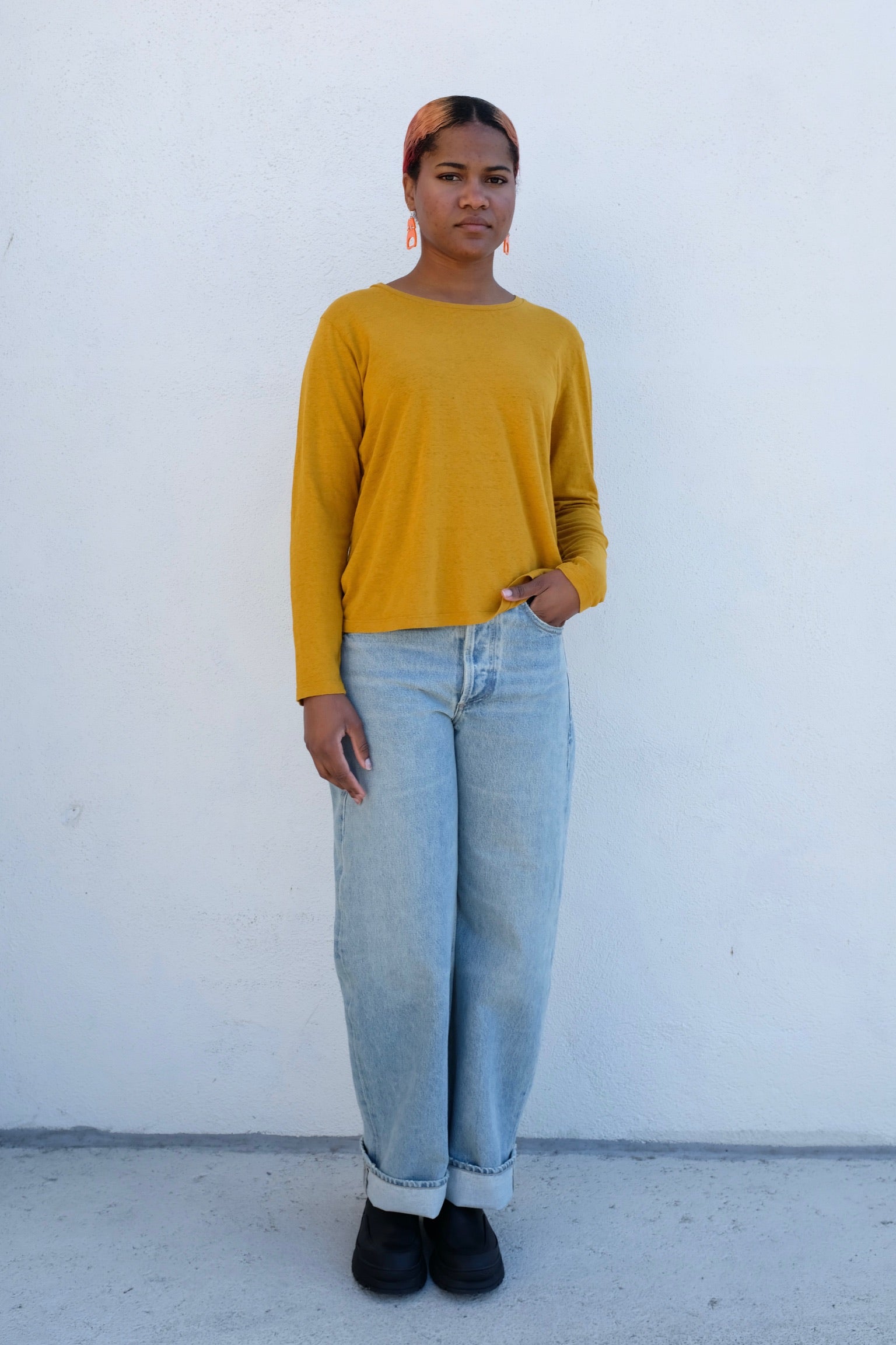 Jungmaven Encanto Long Sleeve / Spicy Mustard