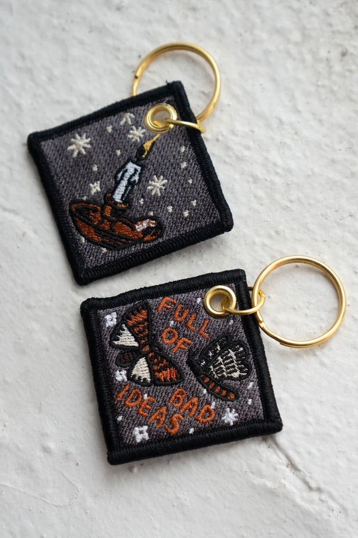 Stay Home Club Full of Bad Ideas Keychain