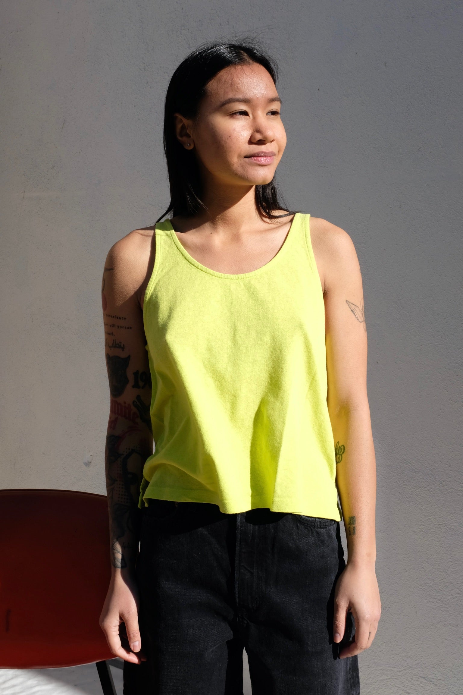 Cropped Tank / Limelight