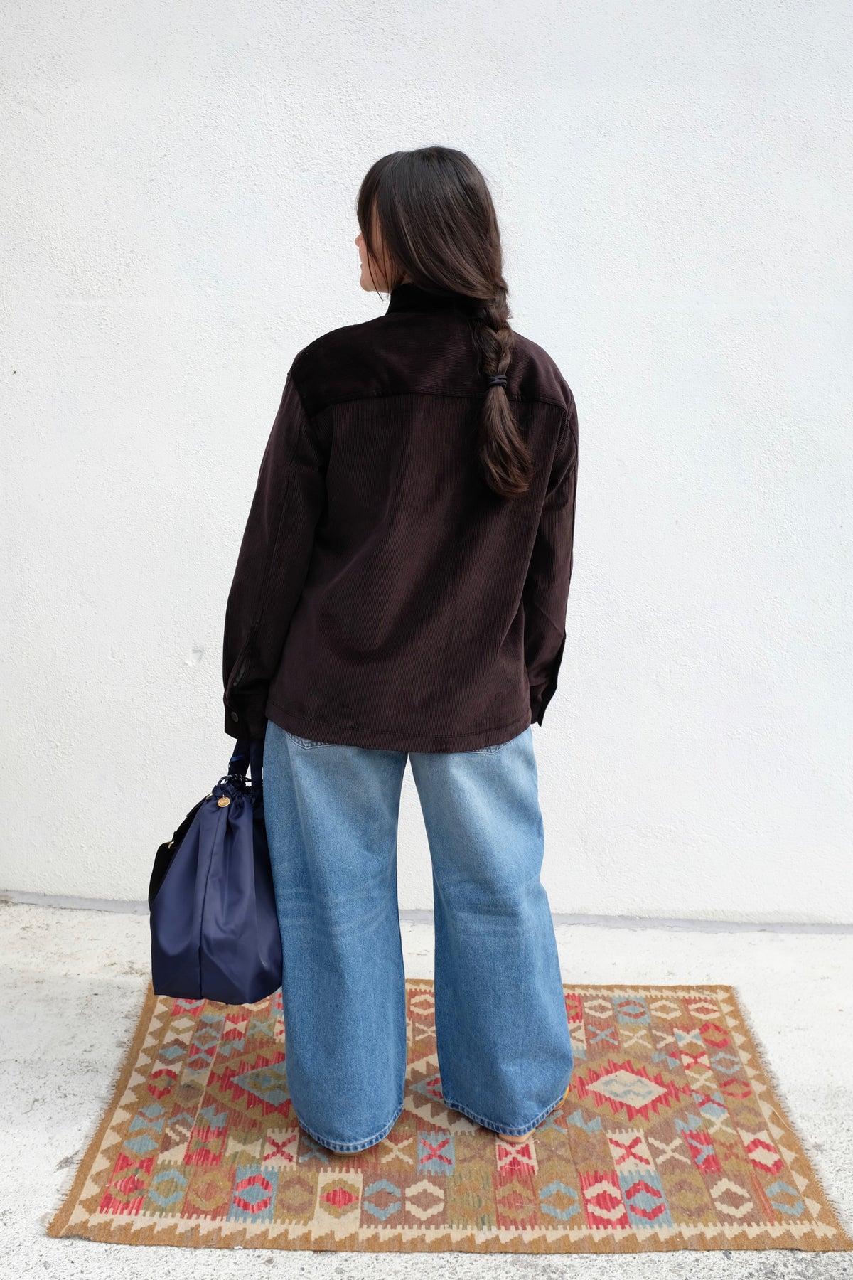 Studio Nicholson Santini Corduroy Shirt / Espresso