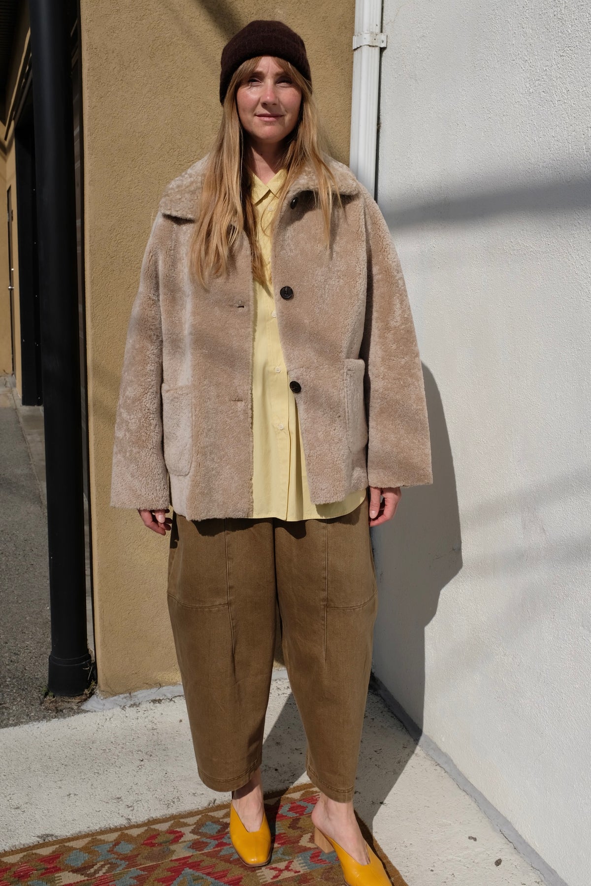 Isabella Merinillo Shearling Jacket / Sand