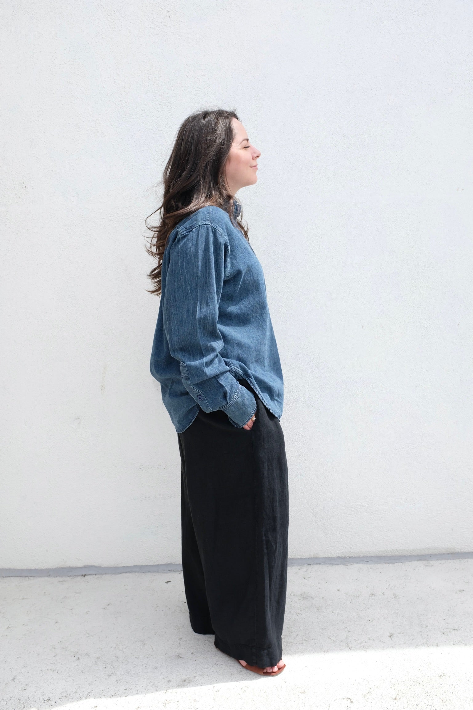 Jungmaven Summer Denim Catalina Shirt / Medium Indigo