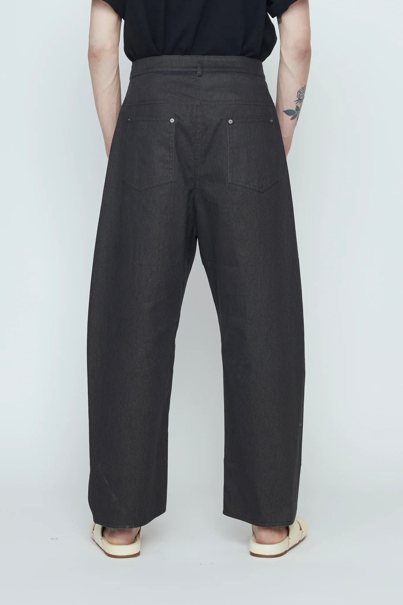7115 By Szeki Curve Legged Work Trouser / Charcoal Black
