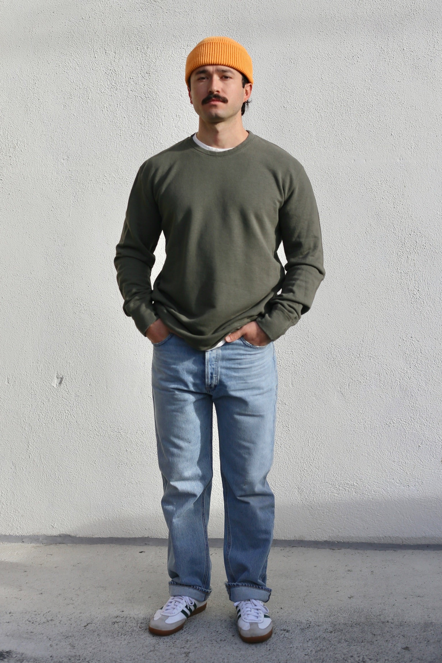 Jungmaven Tahoe Sweatshirt / Olive Green