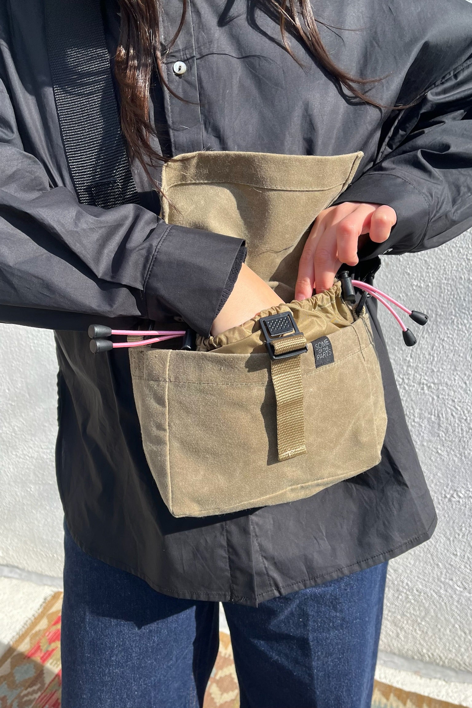 Some of the Parts Mini Get Around Pack Crossbody / Khaki + Black