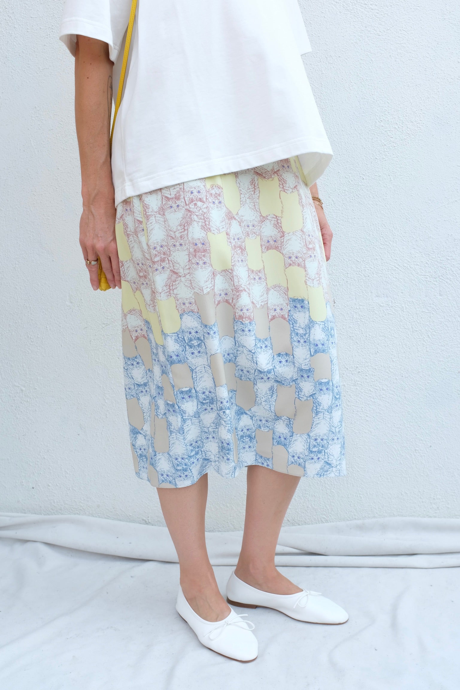 Baldera Skirt / Pastel Cats