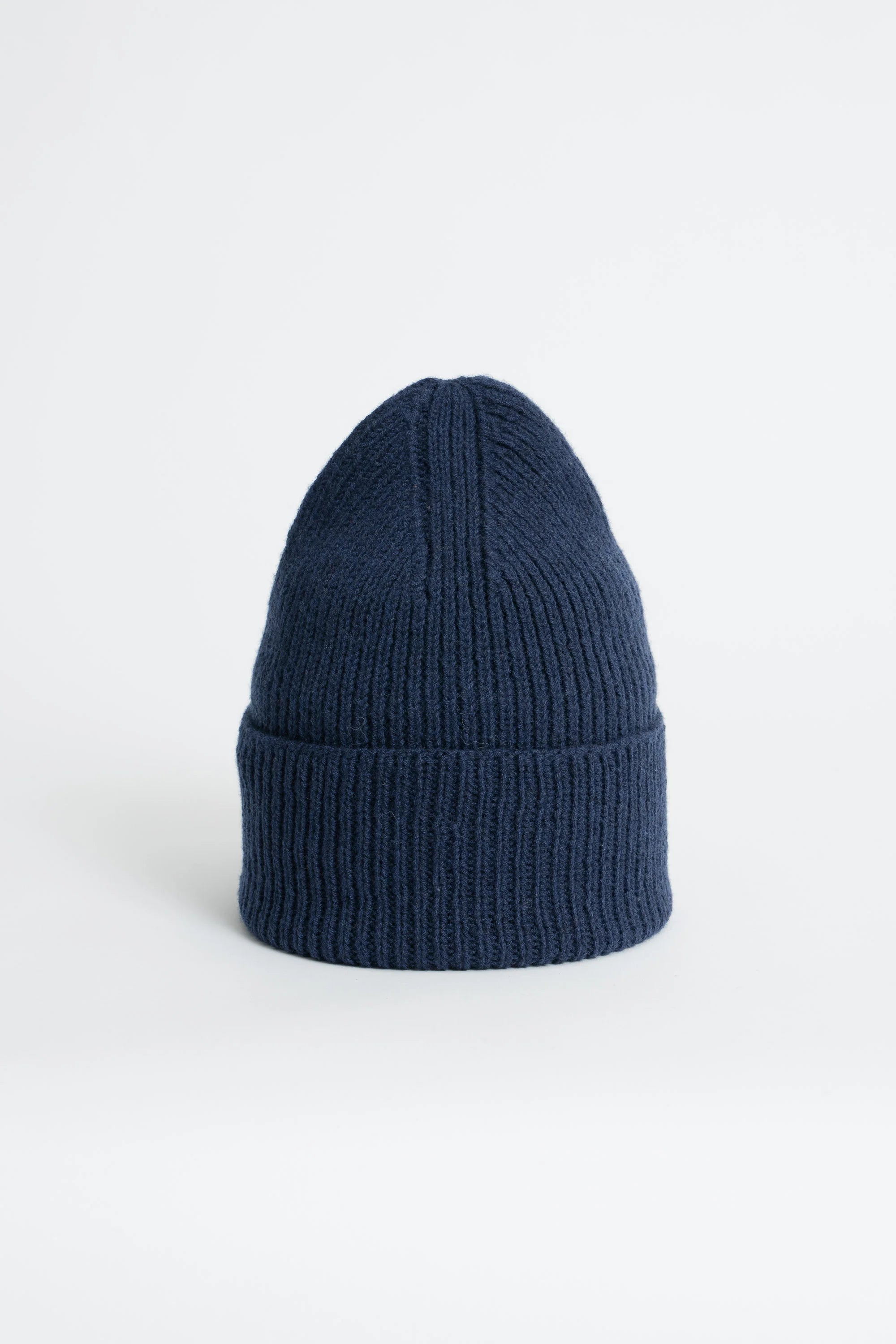 Dinadi Merino Handknit Rib Hat / Space Blue