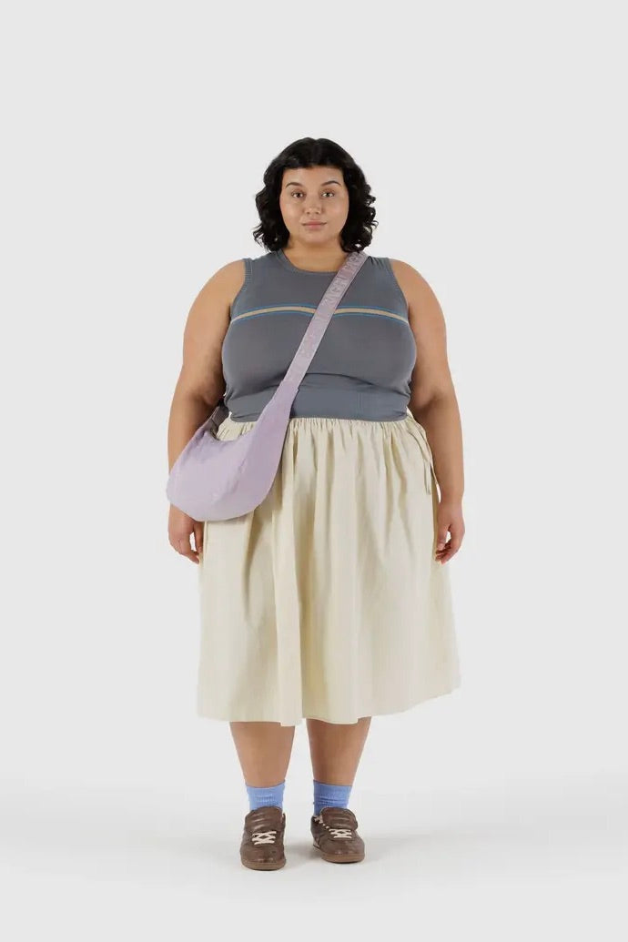 Baggu Medium Nylon Crescent Bag / Dusty Pink