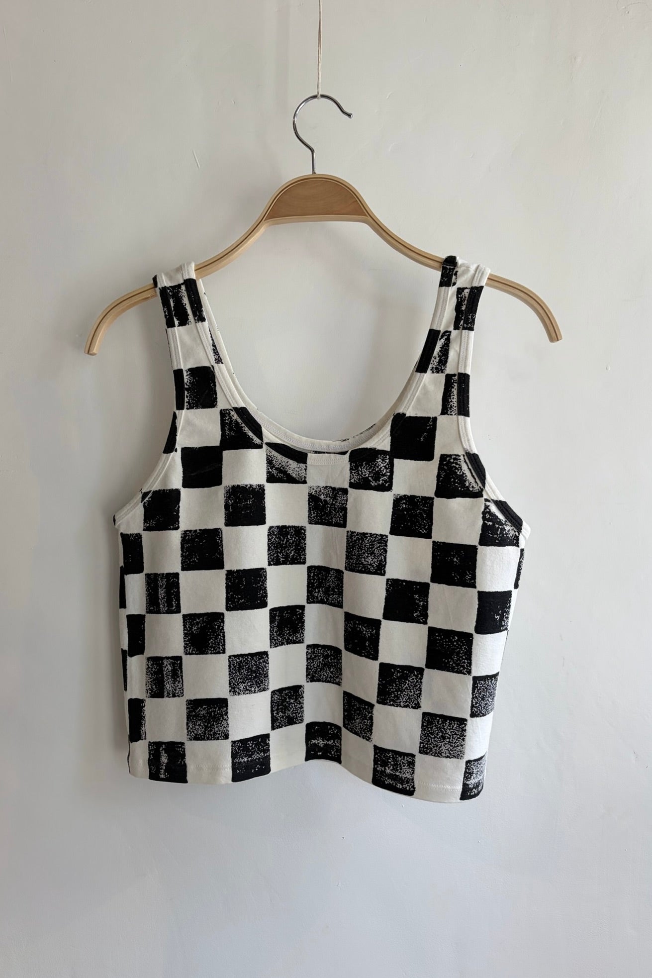 Pre-Loved / Jungmaven Sporty Tank / Black &amp; White Check / Size XL