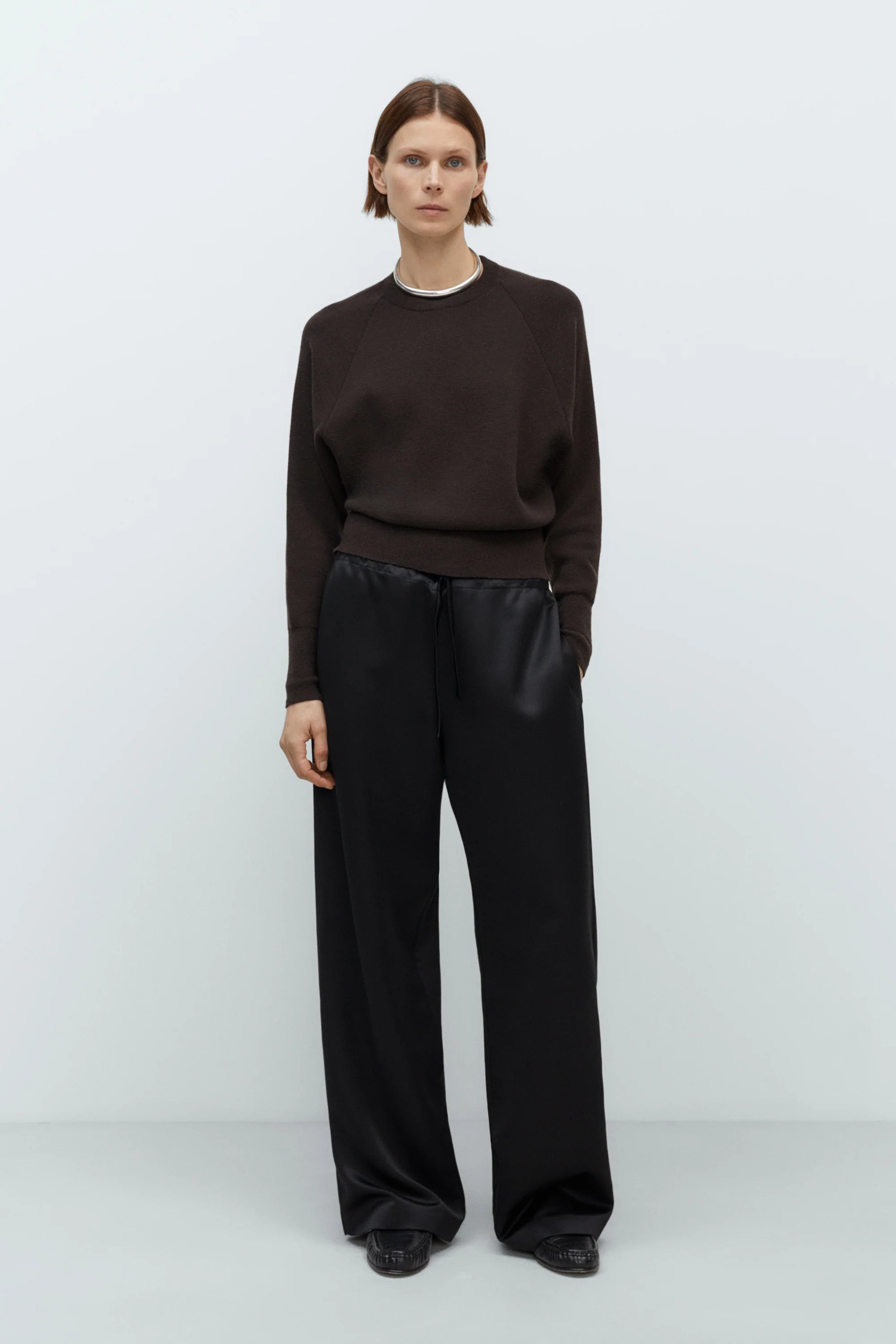 Cordera Merino and Cashmere Sweater / Brown
