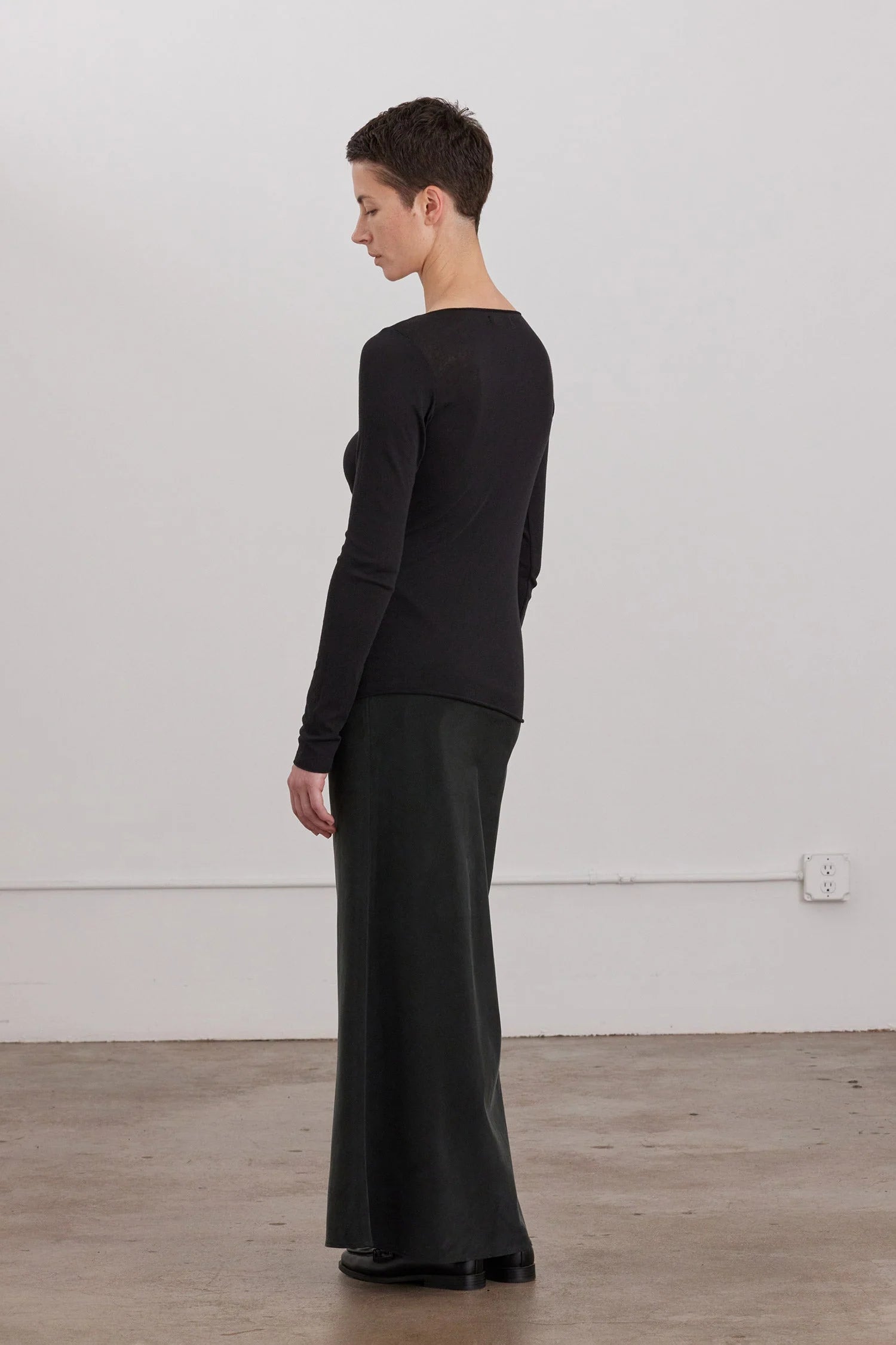 Bias Skirt / Black