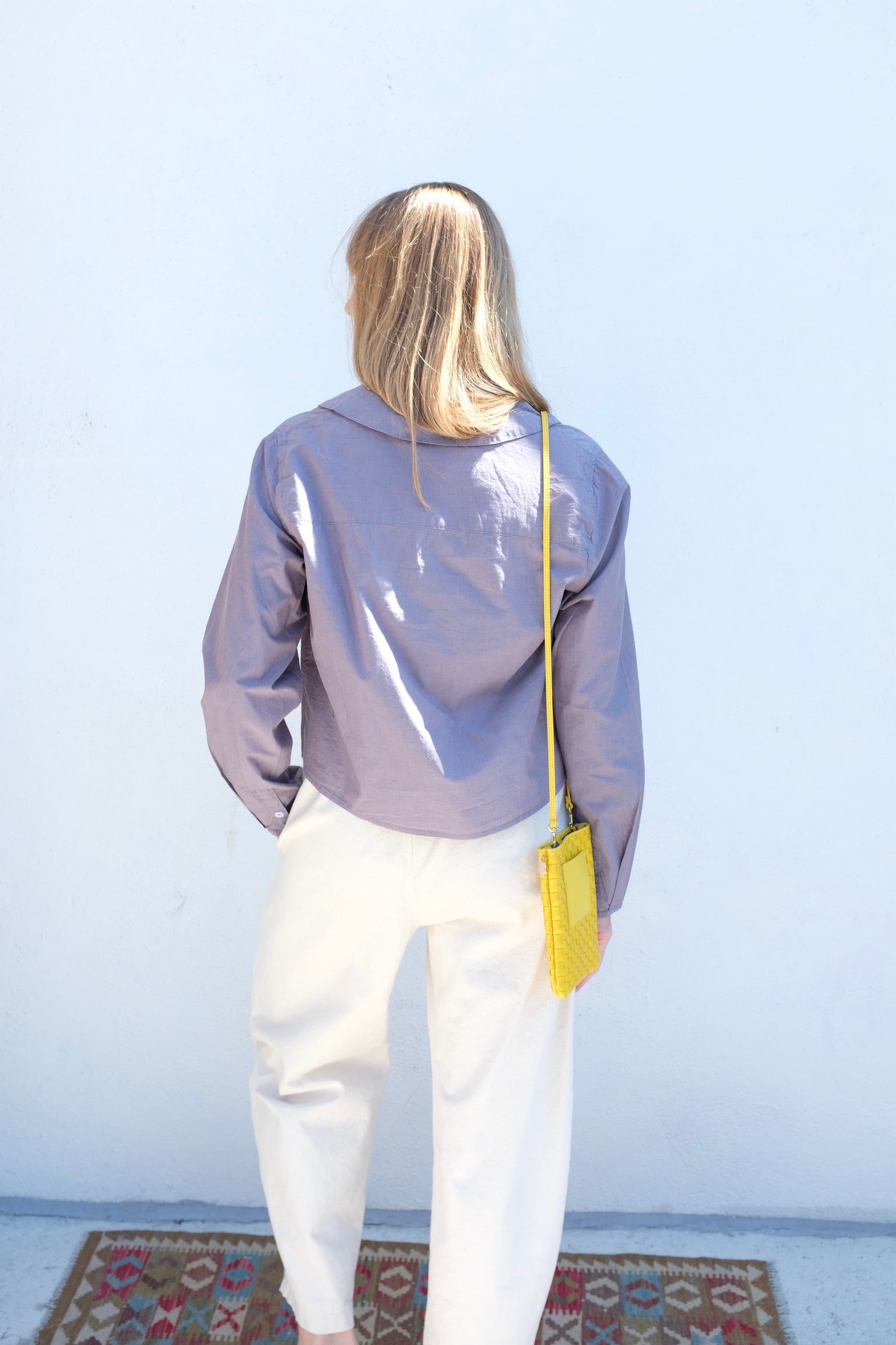 Deiji Studios Waist Button Shirt / Currant