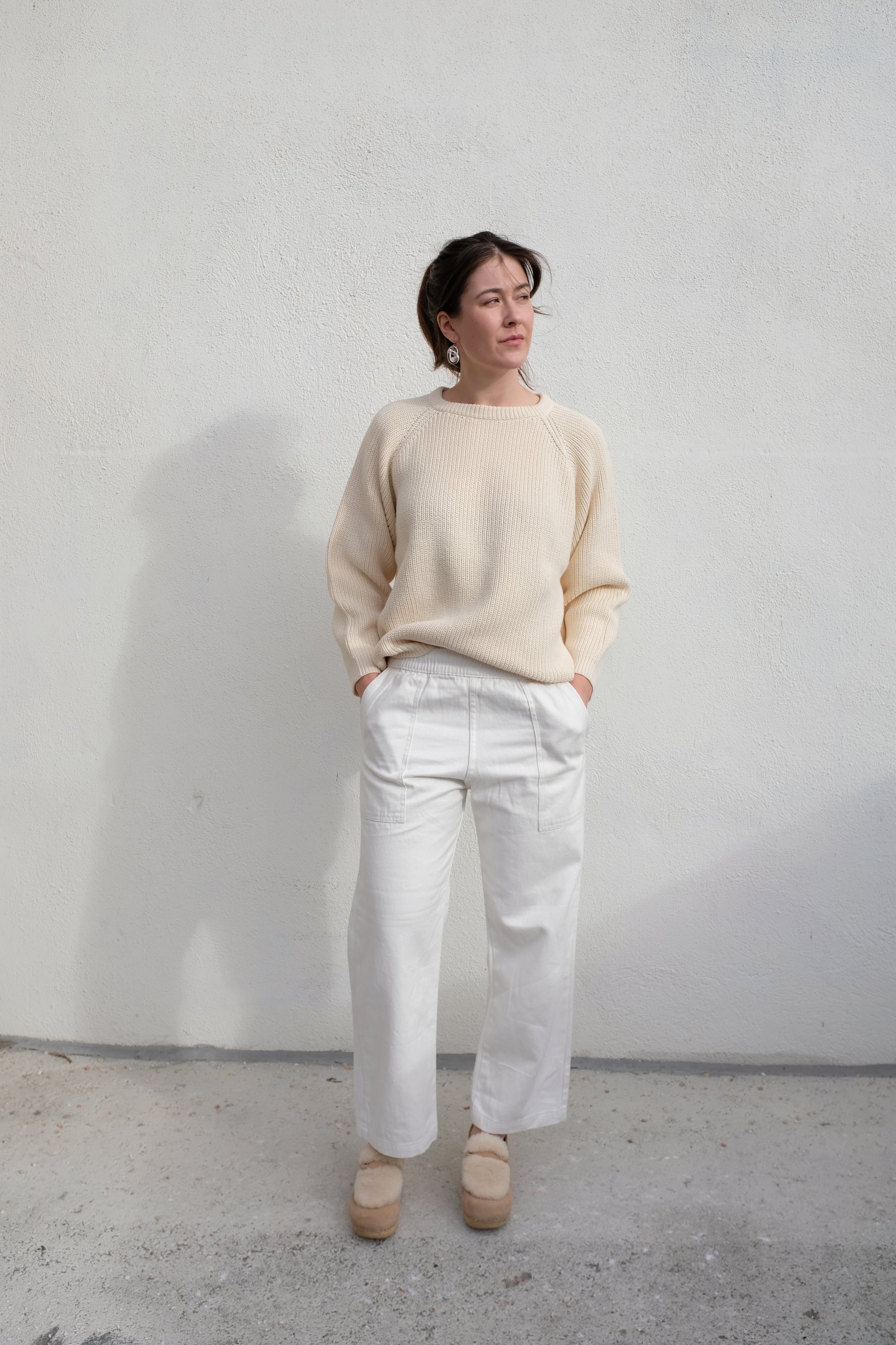 Hank Pullover / Ivory Cotton