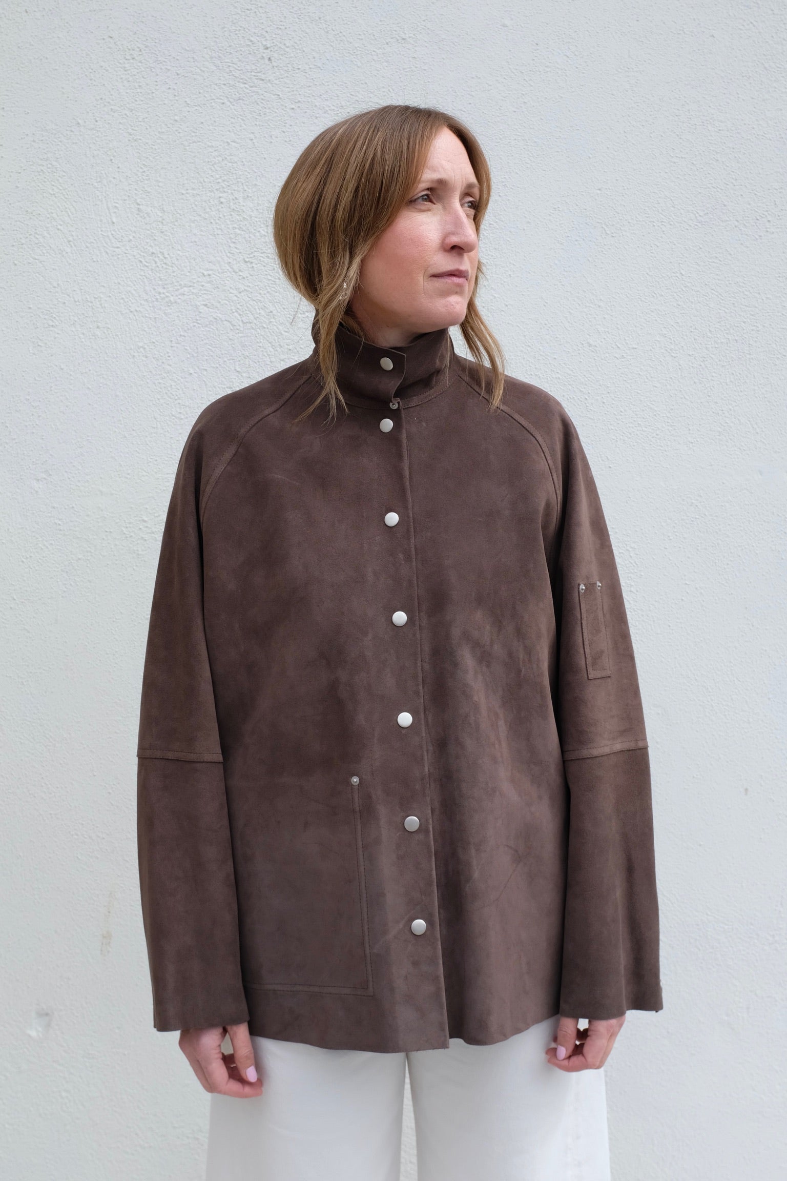 Studio Nicholson Dash Suede Utility Jacket / Grey