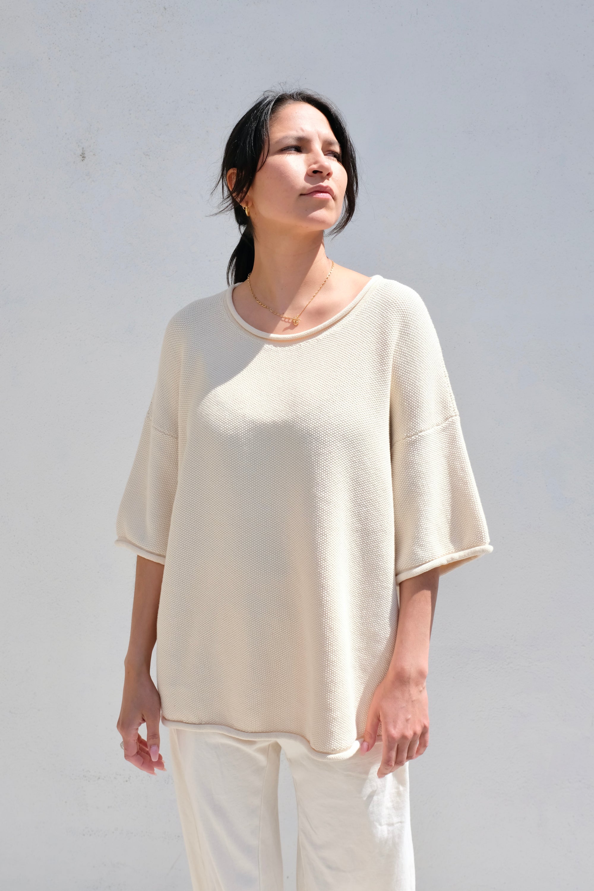 Wol Hide Seed Sweater / Natural