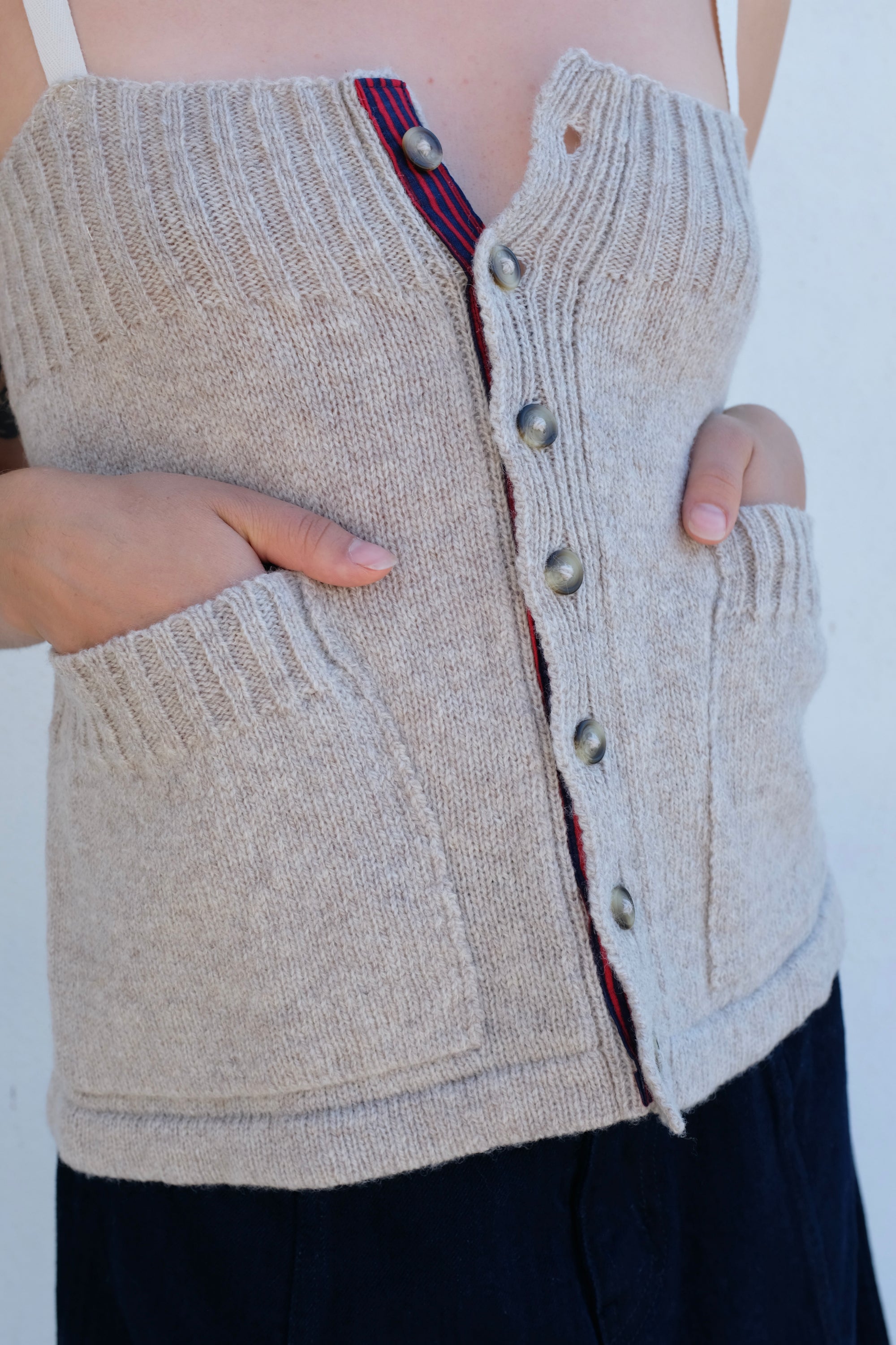 La Fetiche Yuki Camisole Sweater / Oatmeal